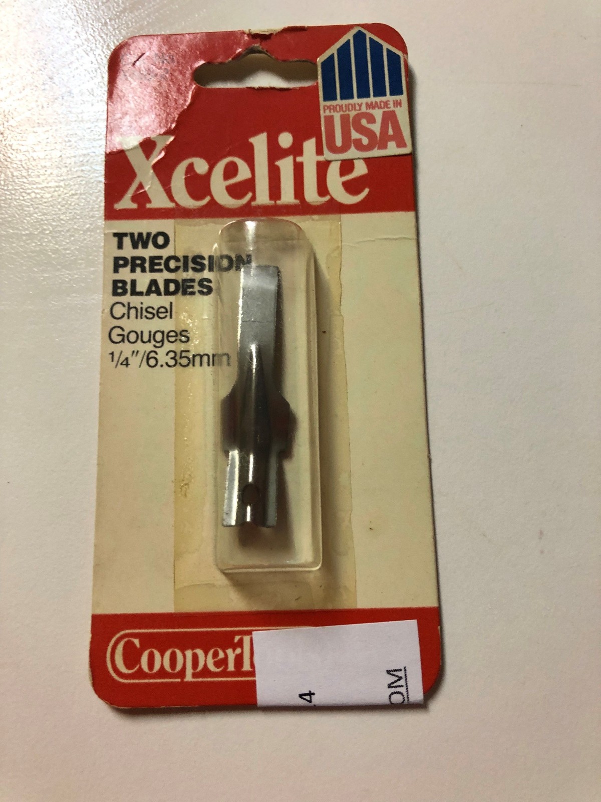 xnb-2,xnb2 Xcelite two precision blades chisel gouges 1/4 inch 6.35mm