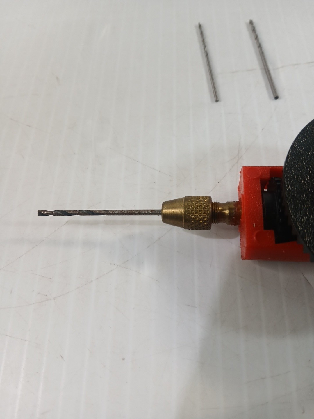 Small Mini Hand Drill With Bits, Red And Black Pre-owned Tools For Craft Work
