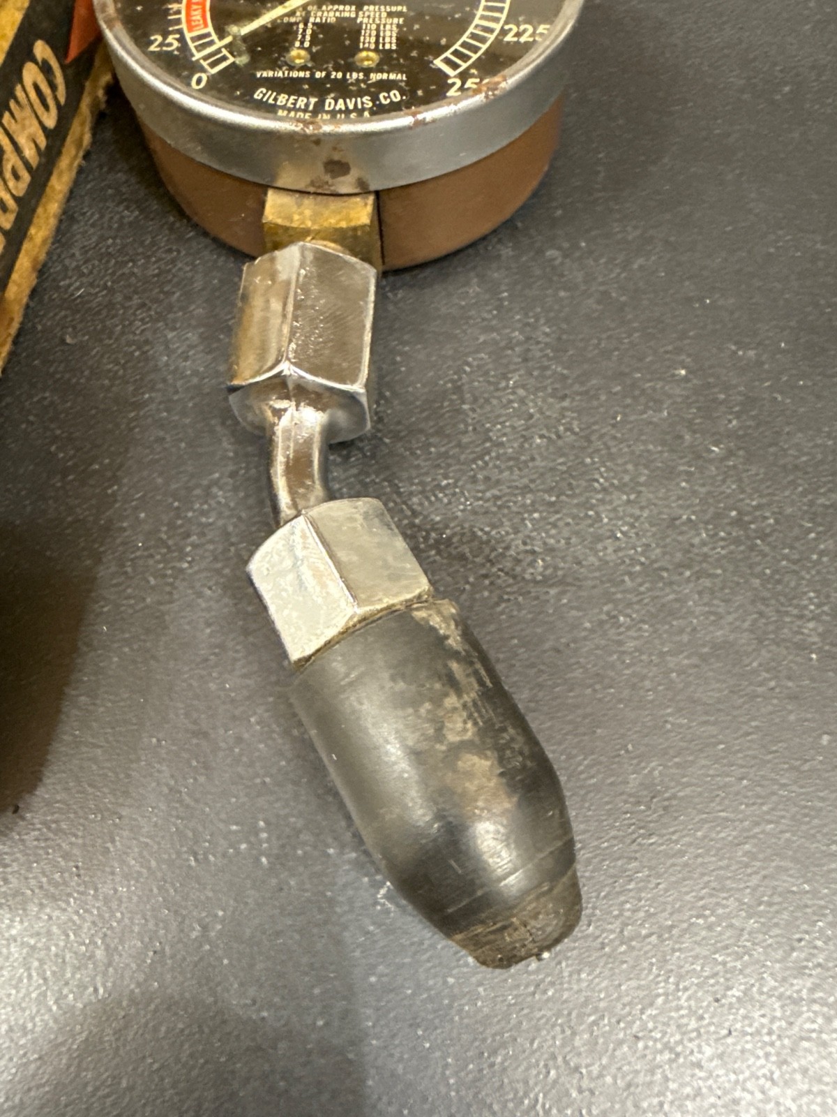 Compression Tester Model No. 35 Gilbert Davis Co Vintage Collectible