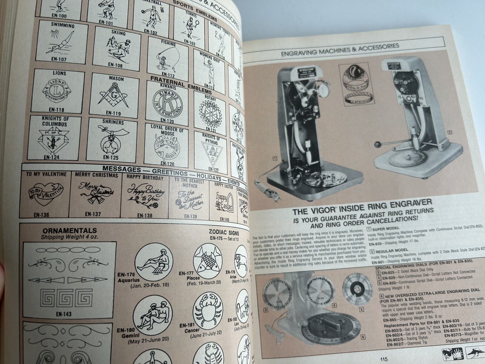 Vigor Bestfit Tools Supplies Equipment Catalog BK-135 Wades Inc 1986