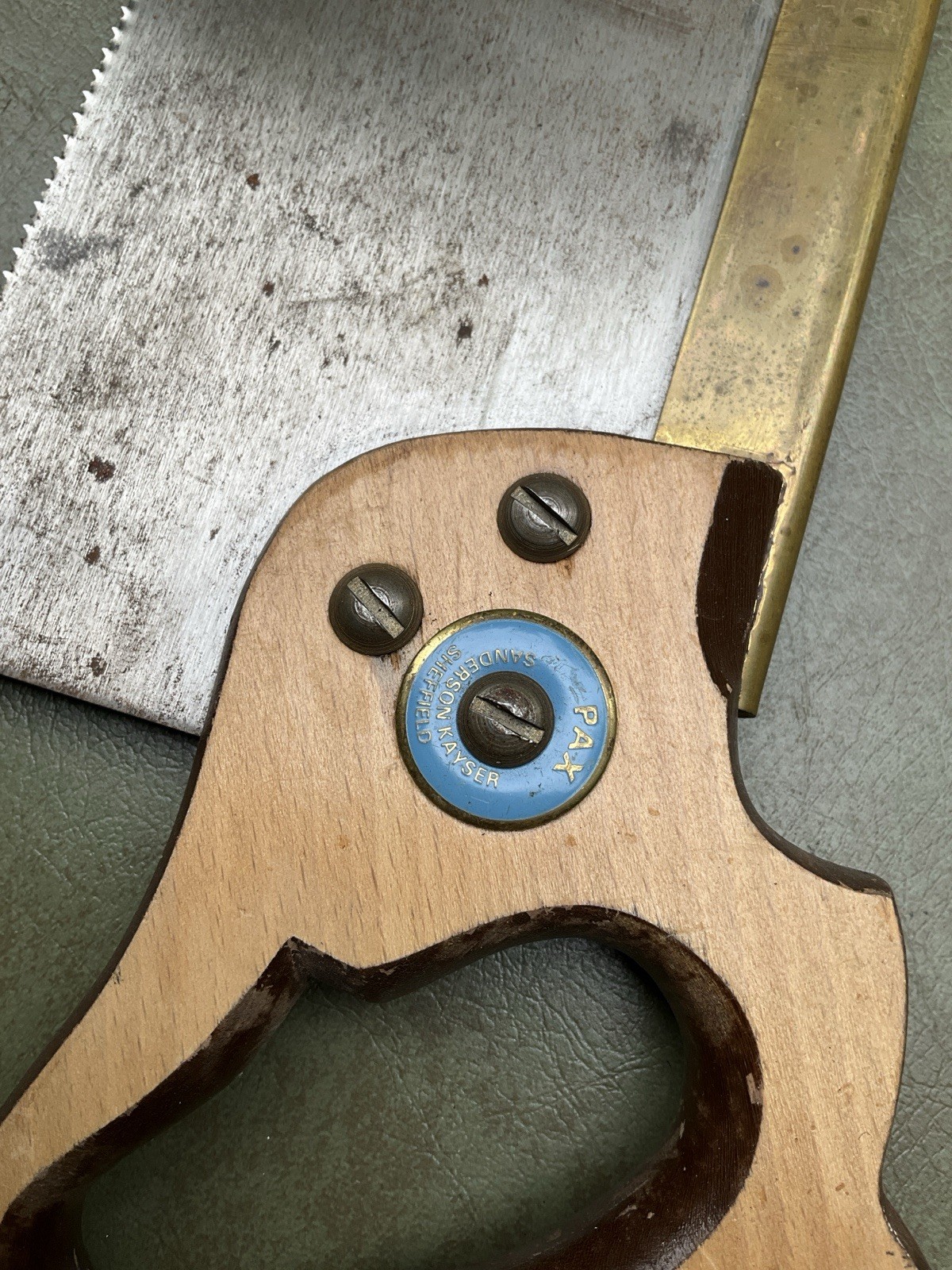 Vintage Sanderson Kayser PAX Limited Sheffield Tenon Saw 14” Brass Back