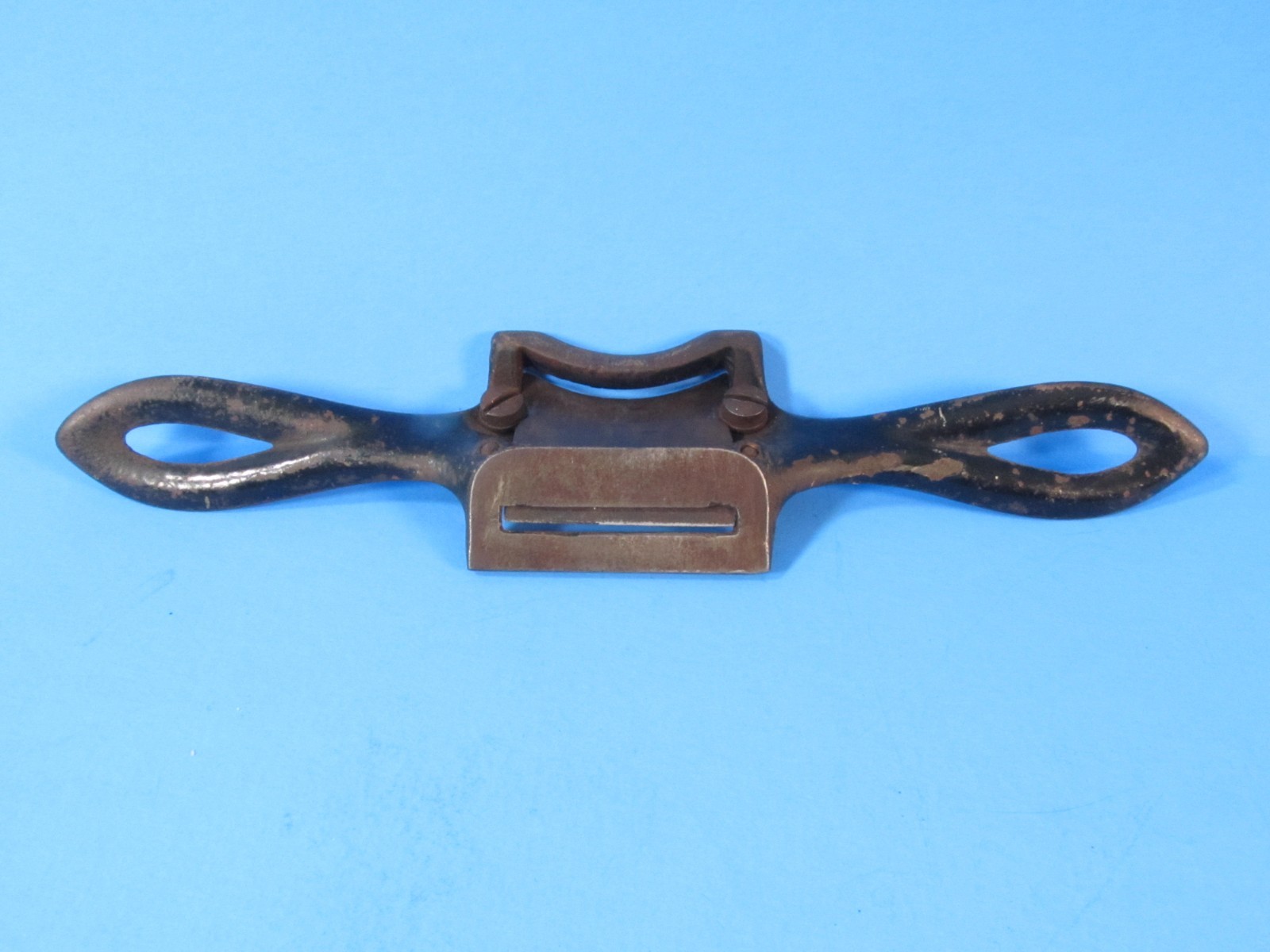 A A Wood & Son double faced wood spokeshave cuts both hollow & straight