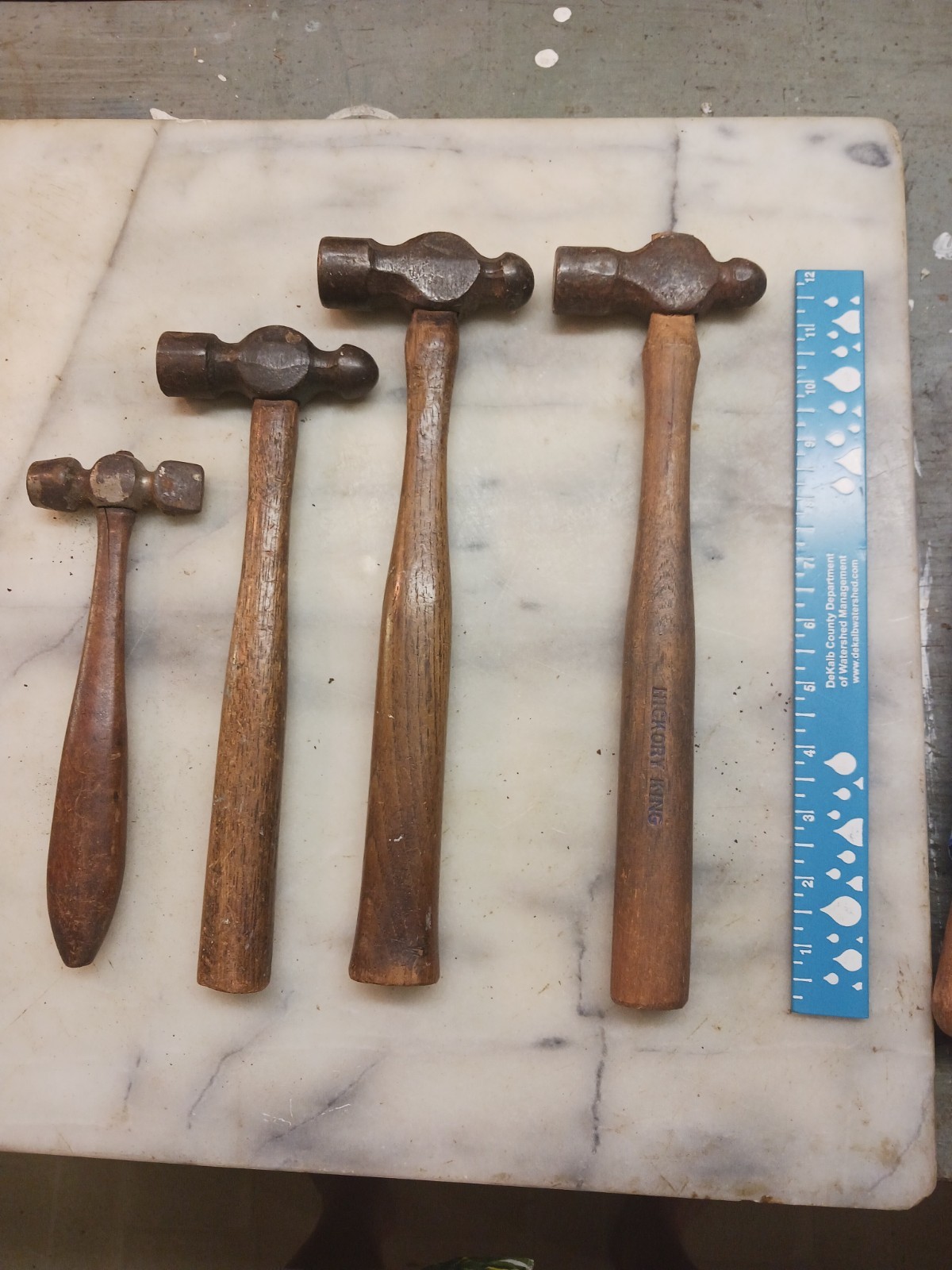 Vintage Ball Peen Hammers Lot of 4 6oz to 1lb see photos