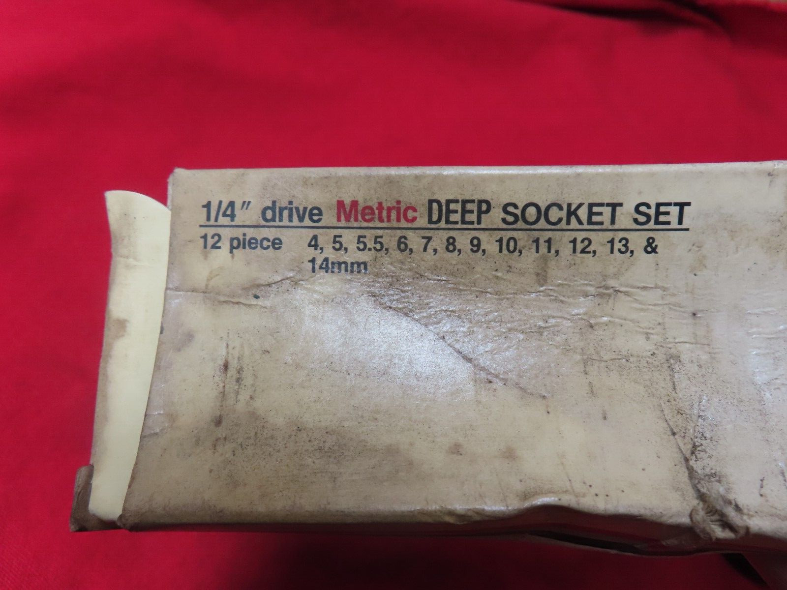 Vtg Snap-On 112STMMY 1/4dr Metric Deep Socket Box 1980’s~AVG+ 🤠🤠SO2.26.24