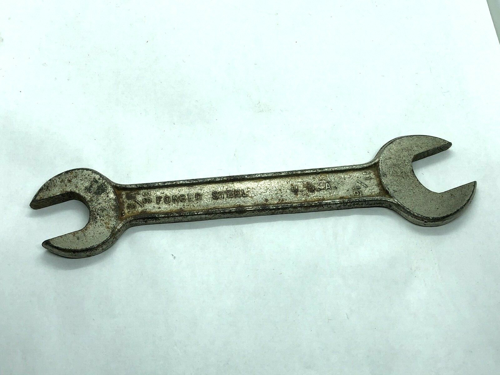 Vintage Drop Forge Select Steel Double open end wrench 5/32, 11/16. USA