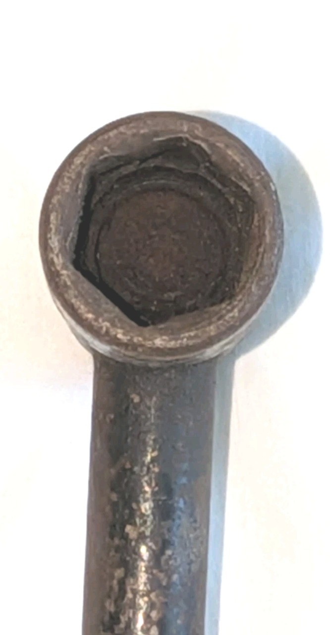 Old ANTIQUE Vintage BLACKHAWK USA 4320 5/8 X 1/2 TRIPLE TOMAHAWK 6 Point WRENCH