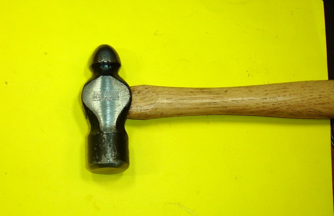 Nice True Temper 1016 Ball Peen Hammer I Forge Mark 13″ Long Handle VGC Logos