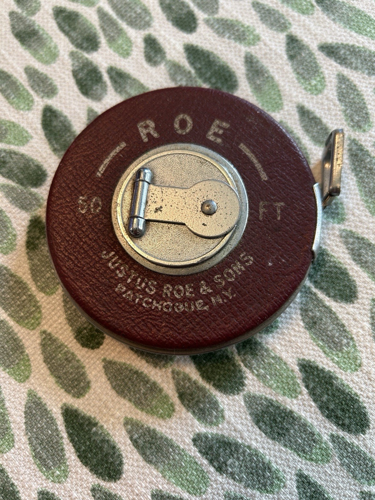VTG Roe Precision Chrome 50 FT Steel Silver Tape Measure 50′ Justus Roe & Sons