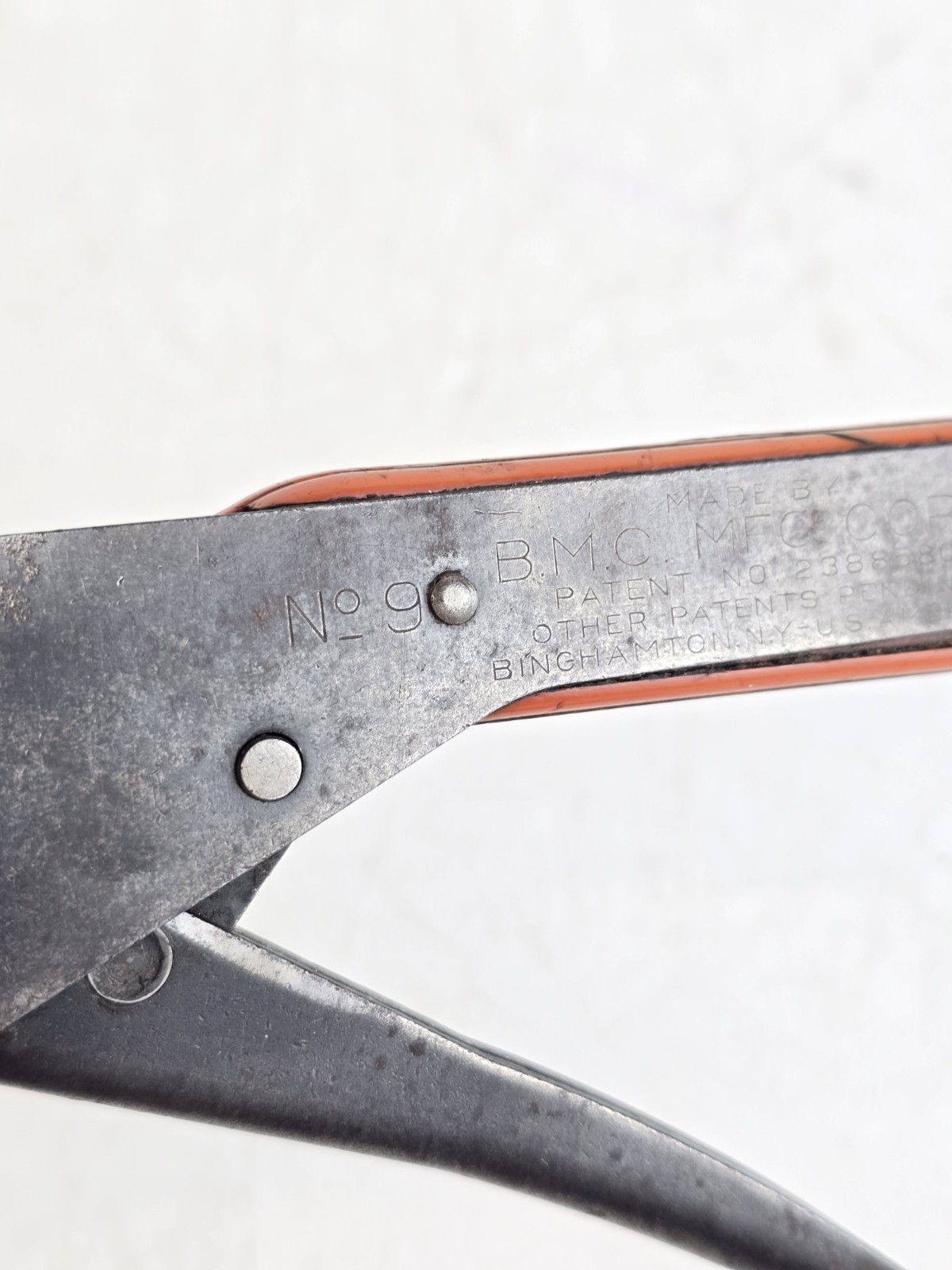 Vintage BMC MFG. CORP No. 9 Pressure Lock Pliers Wrench Binghamton N.Y.