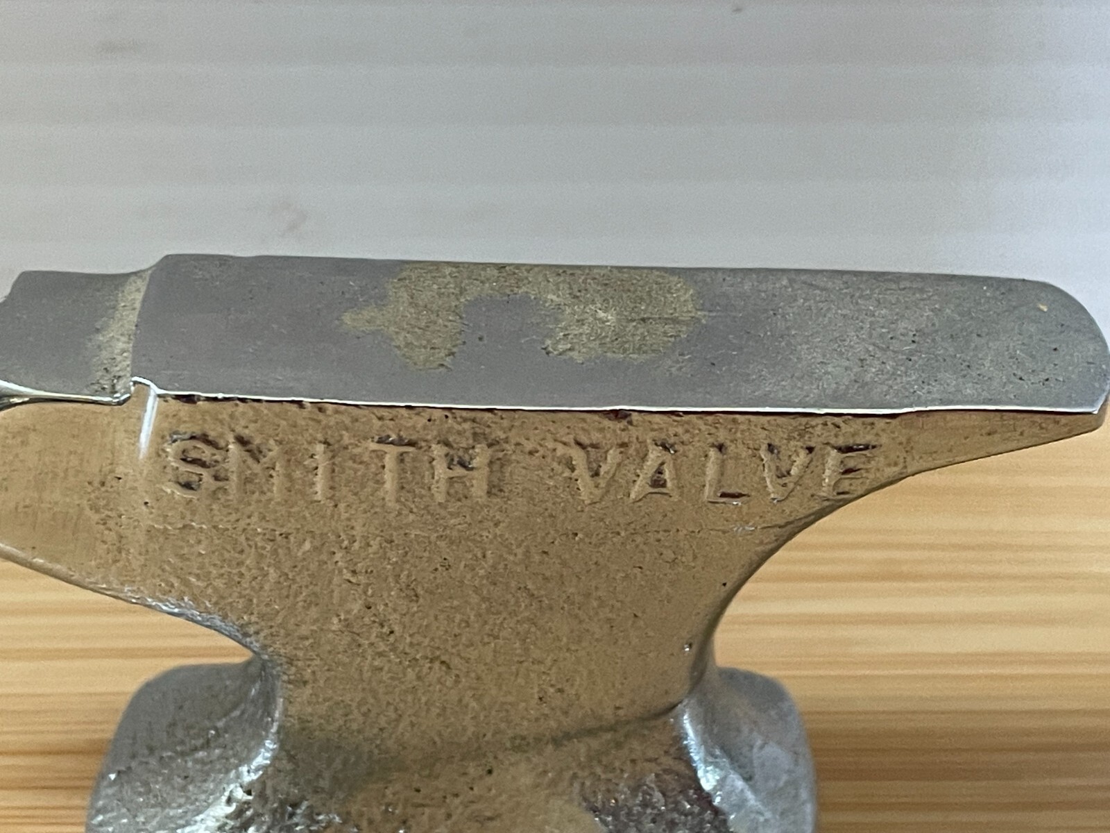 Vintage 3 3/4” Mini Anvil Jeweler Paper Weight Steel “Smith Valve” W.M.I. 1833