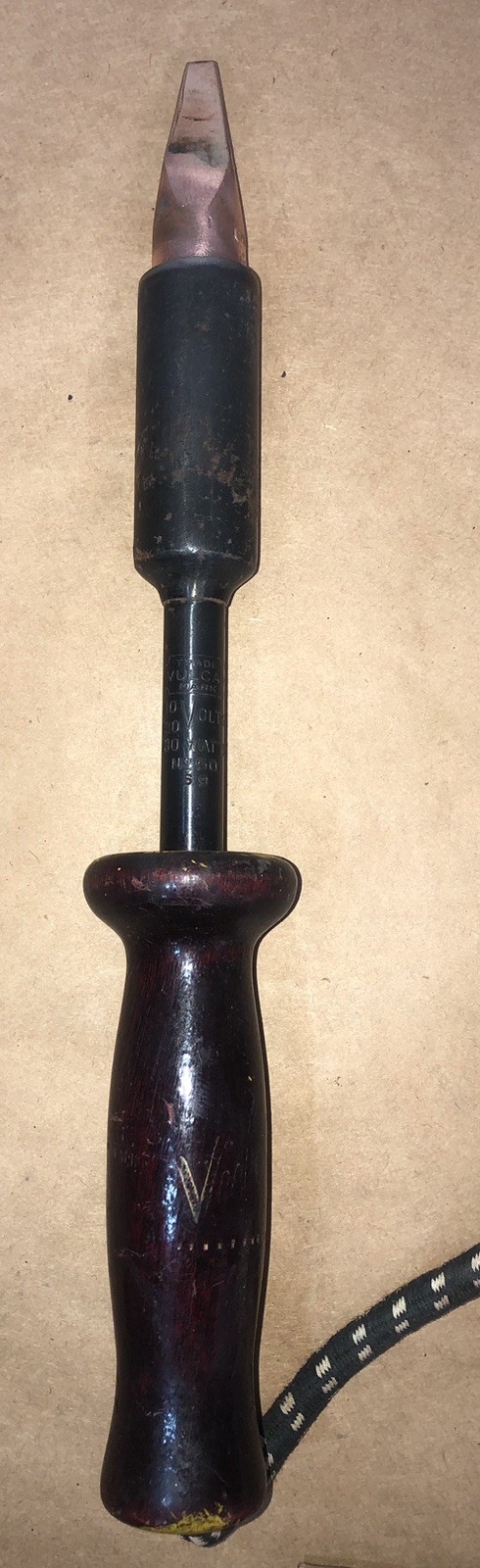 Vintage VULCAN SOLDERING IRON #50 HEAVY DUTY 110-120 VOLTS 130 WATTS #50 Tip