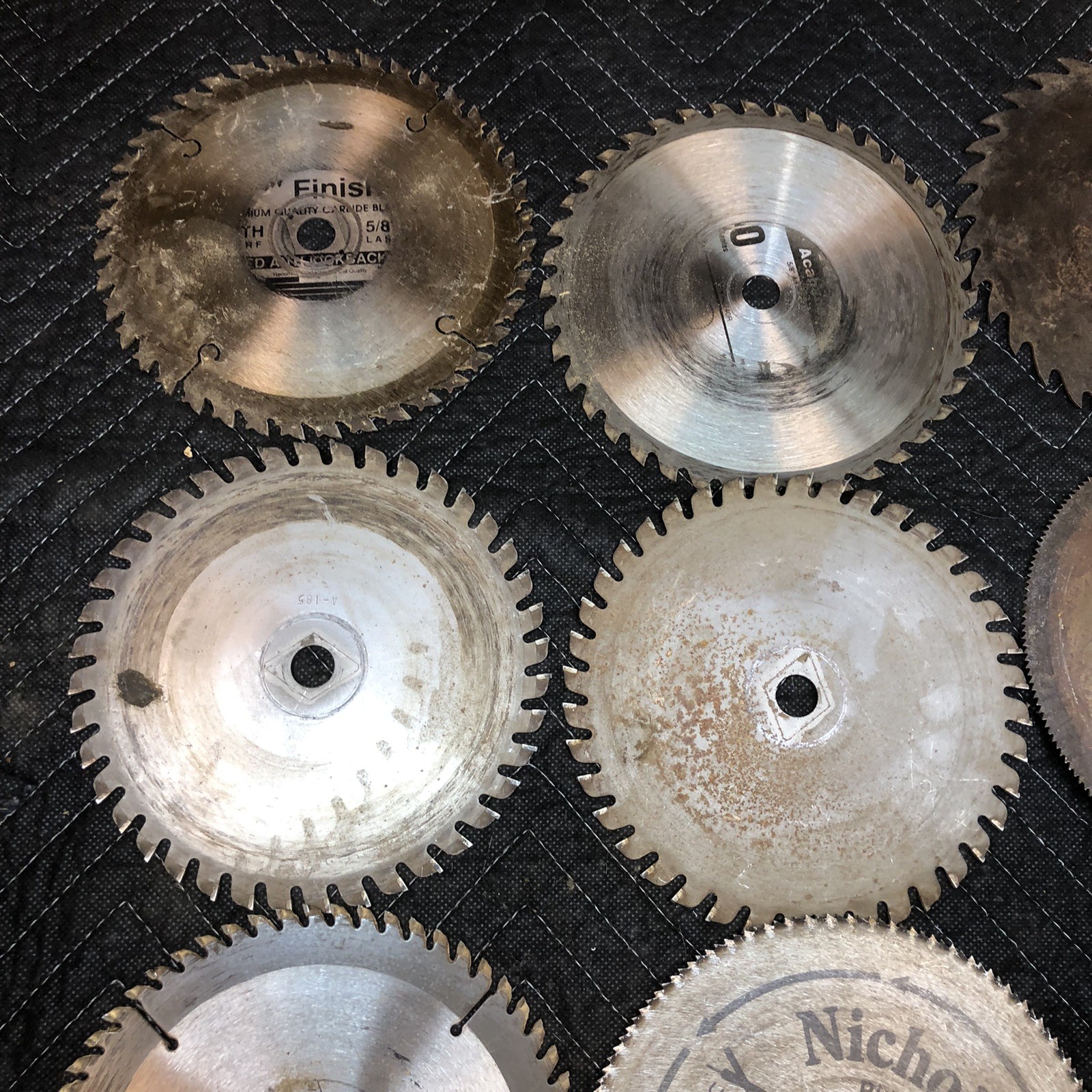 Lot Of 16 Old Metal 7-1/4”Round Saw Blades Toolmaking, Arts & Crafts, Shop Decor