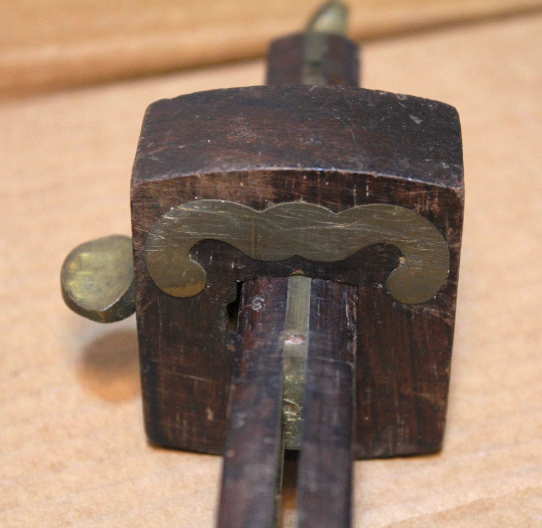 Antique Stanley Mortise Marking Gauge Brass & Rosewood Pat. Oct. 22 1872
