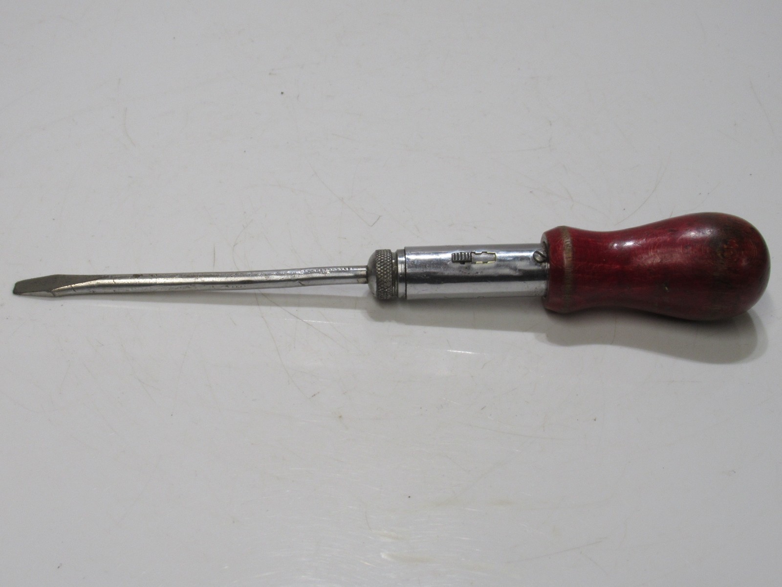 Stunning Vintage 10″ Spiralux Model 620 Ratchet Screwdriver Hollands & Blair Ltd