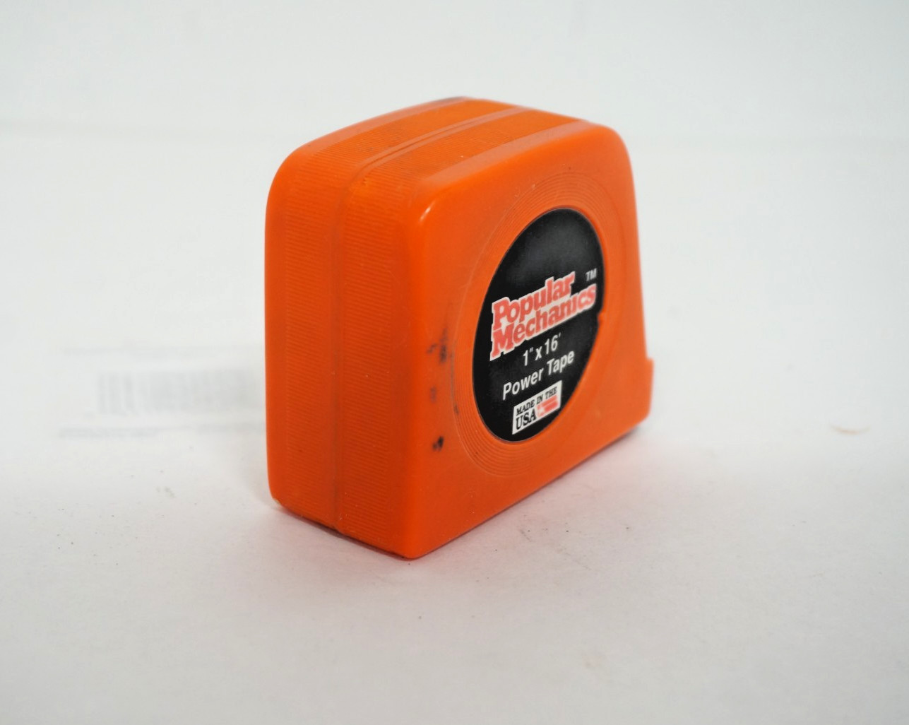 Vintage Popular Mechanics 1″ x 16′ Power Tape Locking Tape Measure, Made in USA