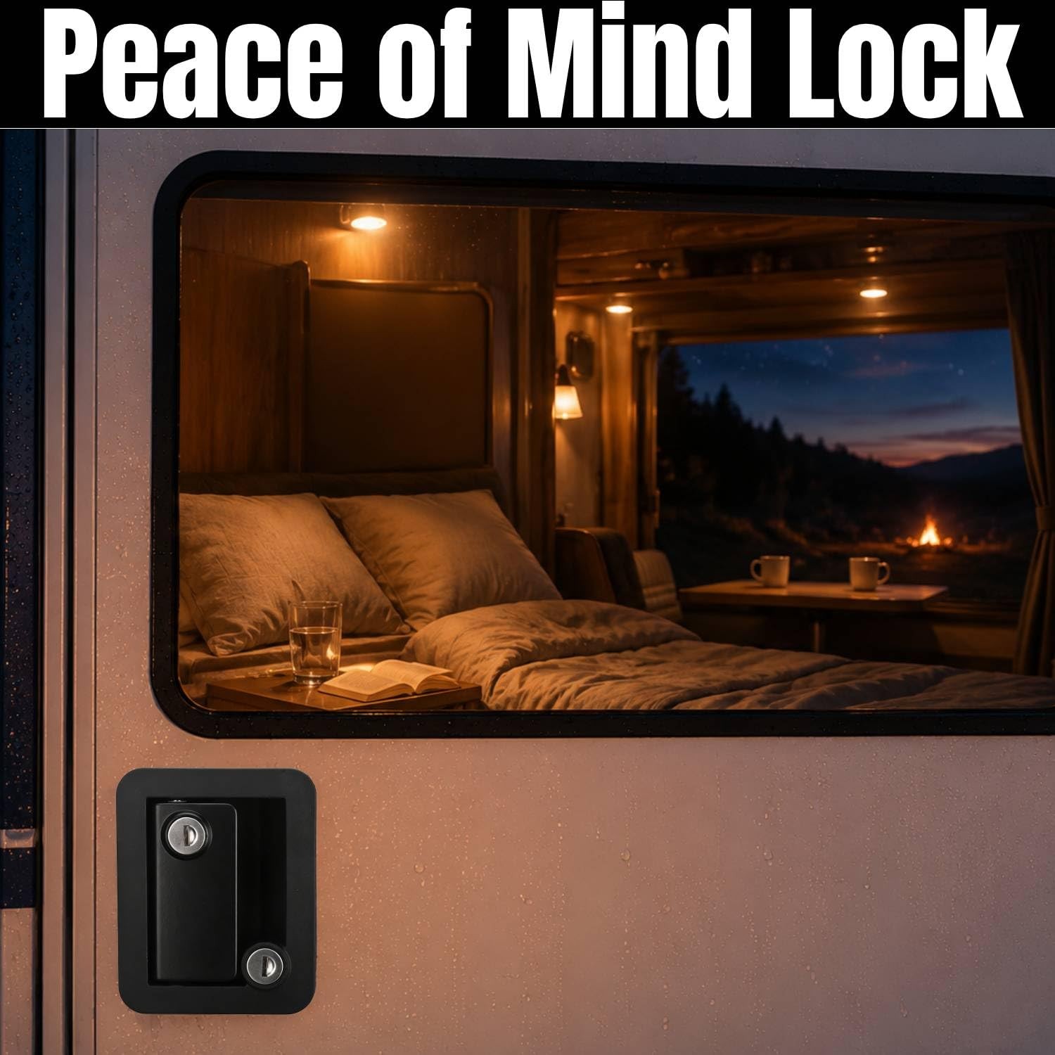 RV Door Lock for First-Time RVers, Replacement for Trailer Door Handle, Campe…