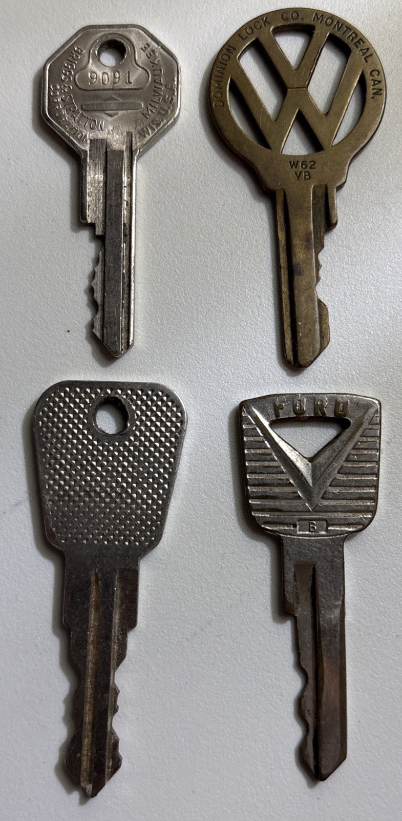 Vintage Car Key Lot VW GM FORD