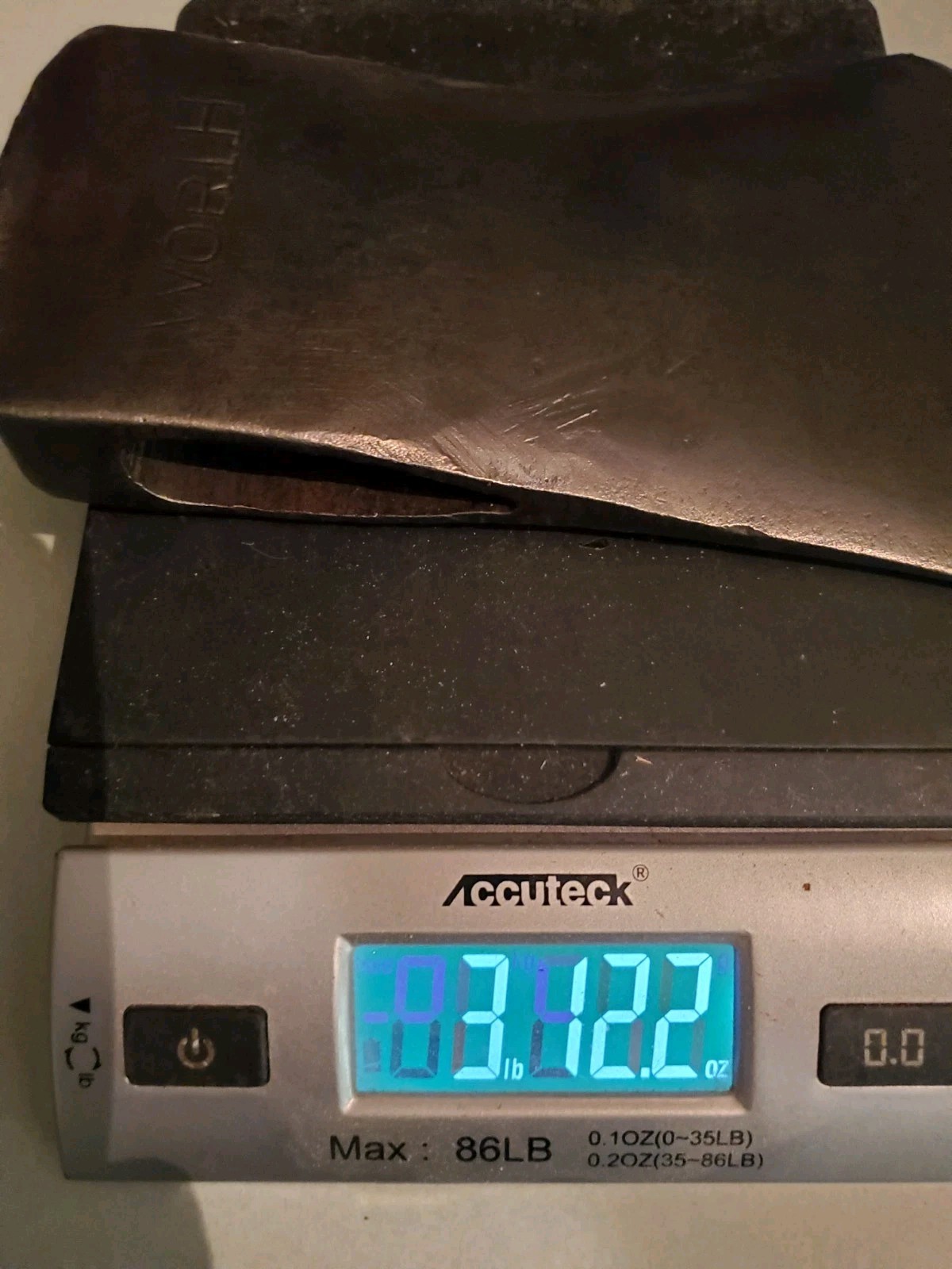 Vintage Axe Head Stamped “WORTH” 3lbs 12 ounces,USA