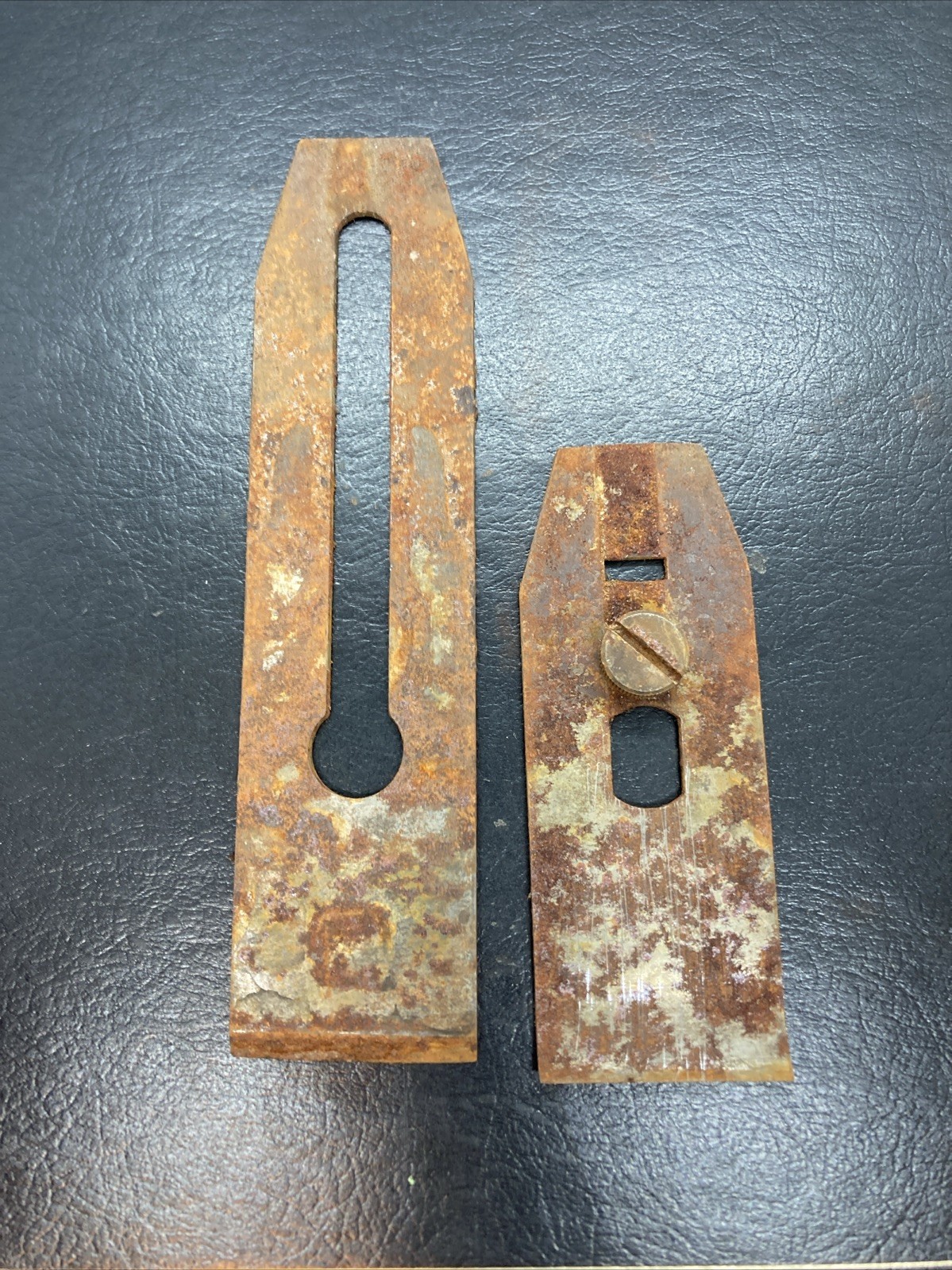 Stanley No.3 Blade and chips breaker Only From Vintage Plane Rusty