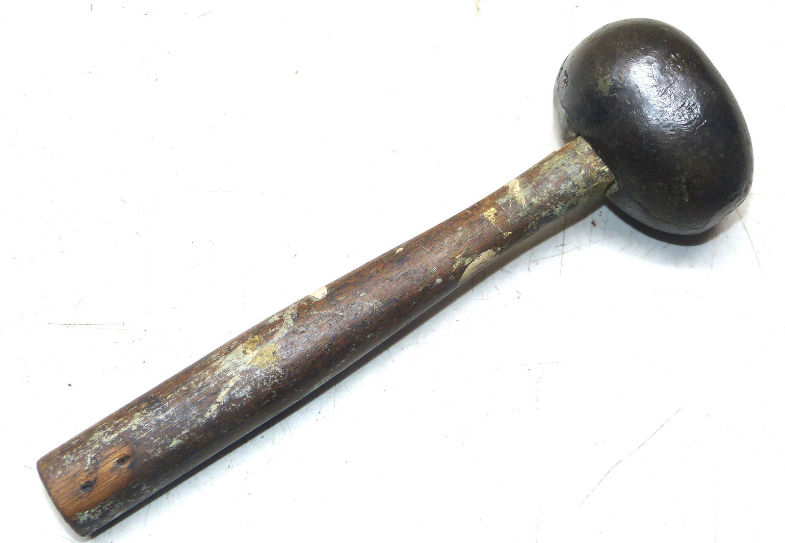 Vintage Oval 23 Ounce Rock Chipping Knapping Hammer INV18710