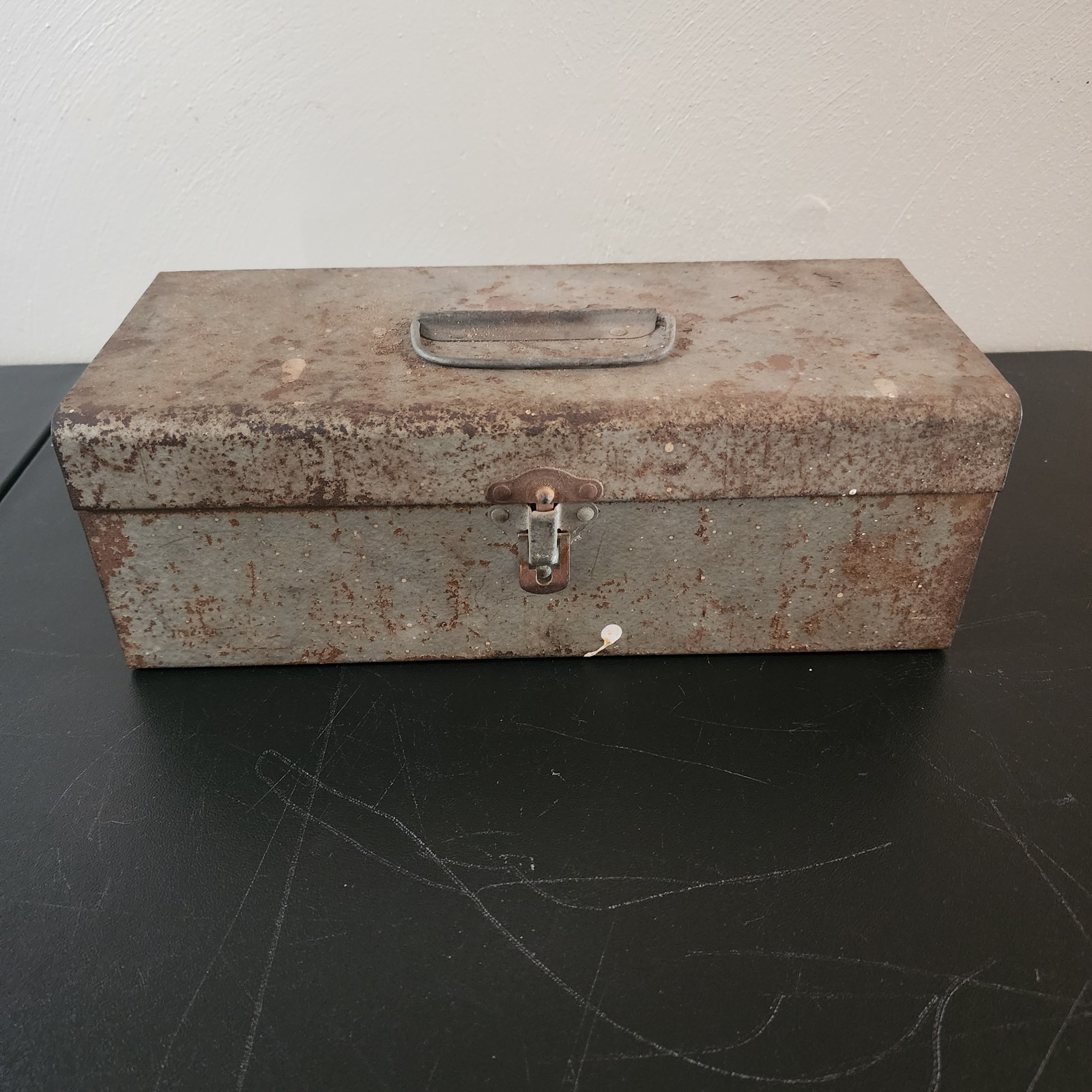 Vintage Climax Machinist Metal Tool Box Small Tap Die Drill Bit Organizer Patina
