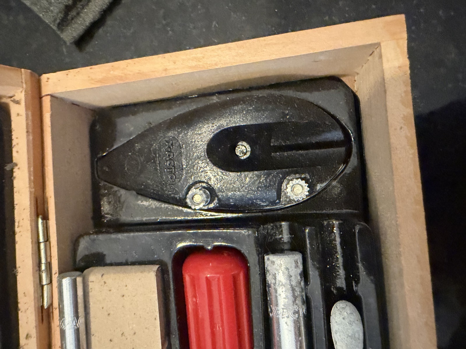 Vintage X-ACTO No. 5086 Standard Craft Tool Set Wood Box Complete Hobby Knife Ki
