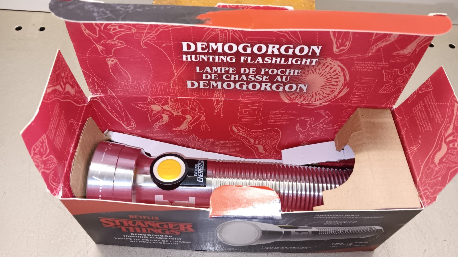 Energizer Lights Stranger Things Demogorgon Hunting Flashlight LED 150 Lumens