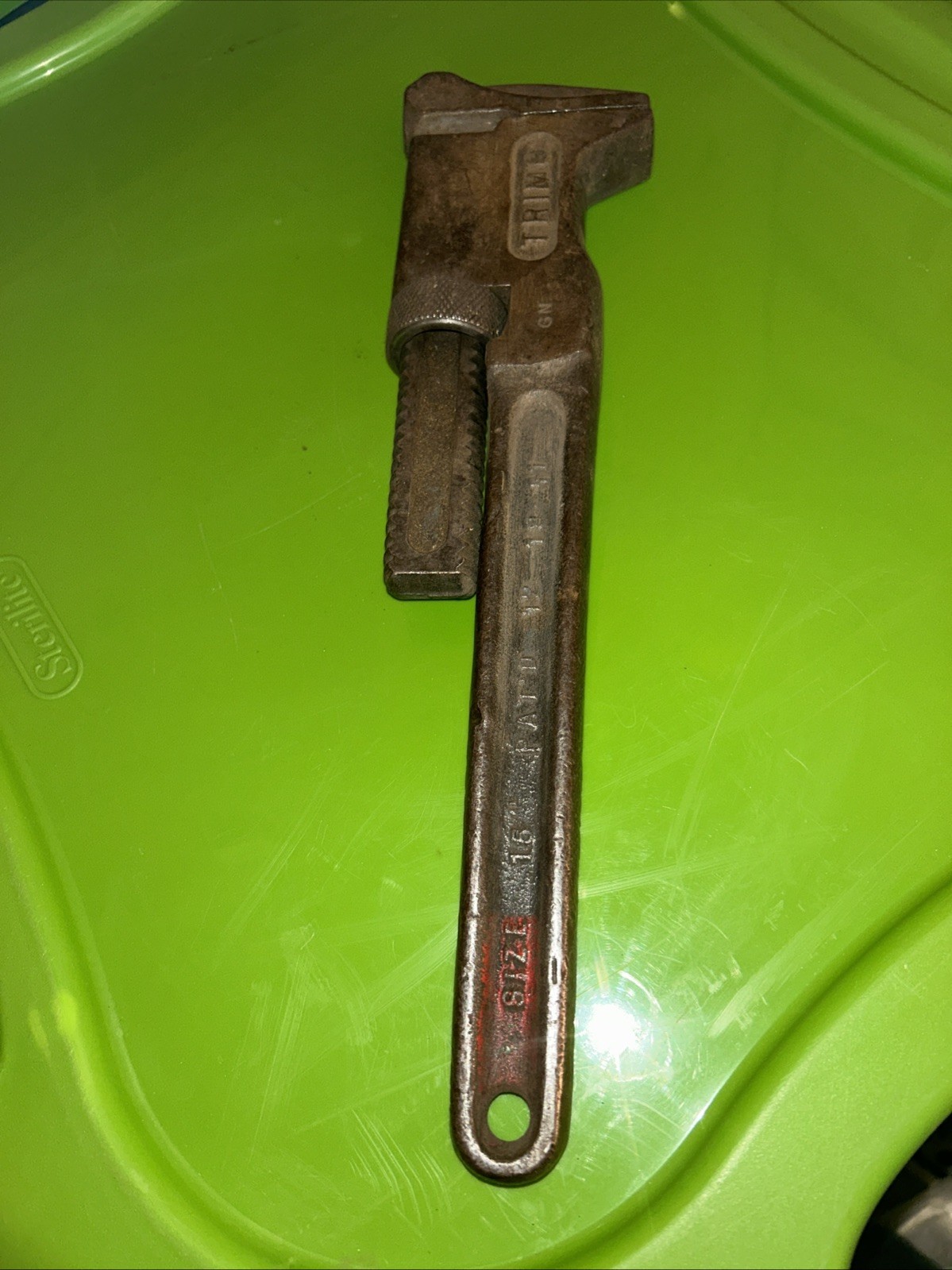 Vintage Trimont (Trimo) 15″inch Adjustable Monkey-Pipe Wrench Roxbury Mass USA