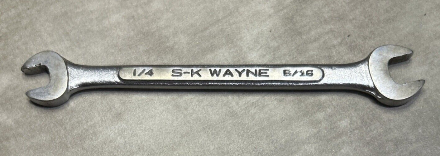 S-K WAYNE 1/4 X 5/16 OPEN WRENCH # 0-810 USA SHIPPING ONLY