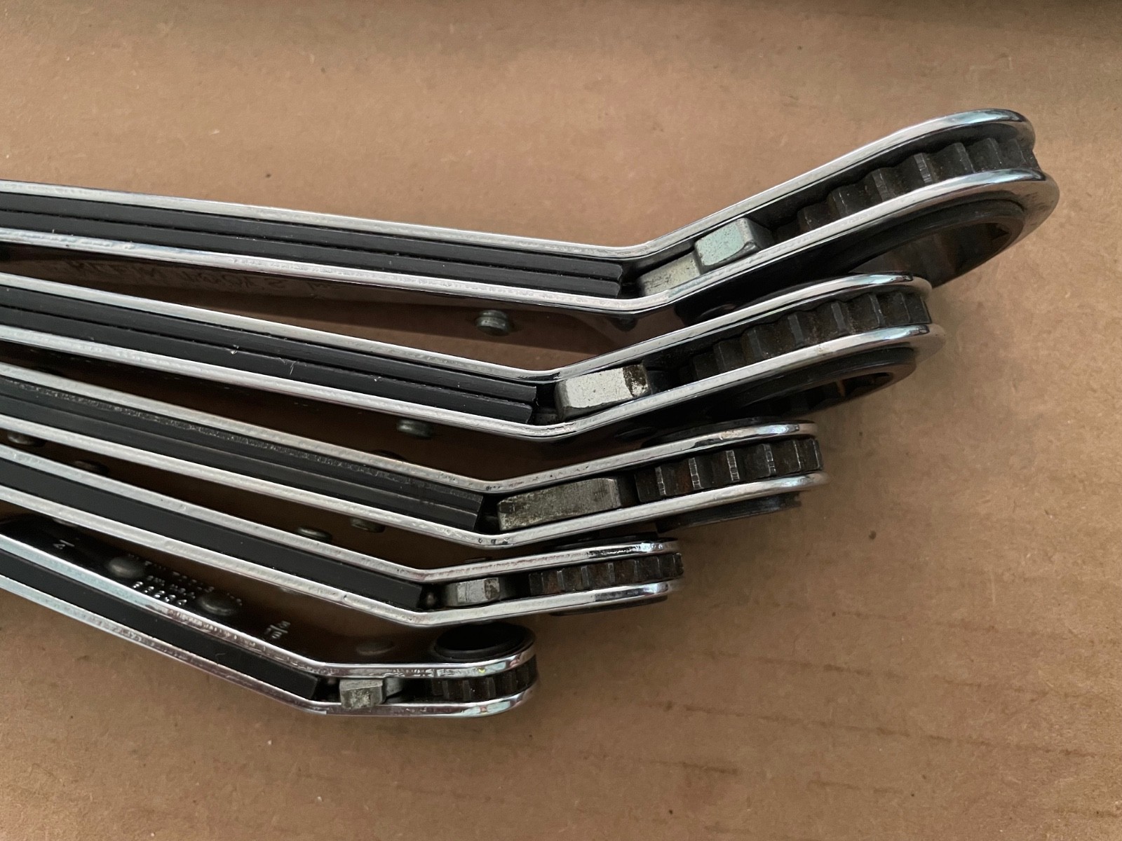 Vintage KLEIN TOOLS Wrench 5pcs Offset Ratcheting Box End