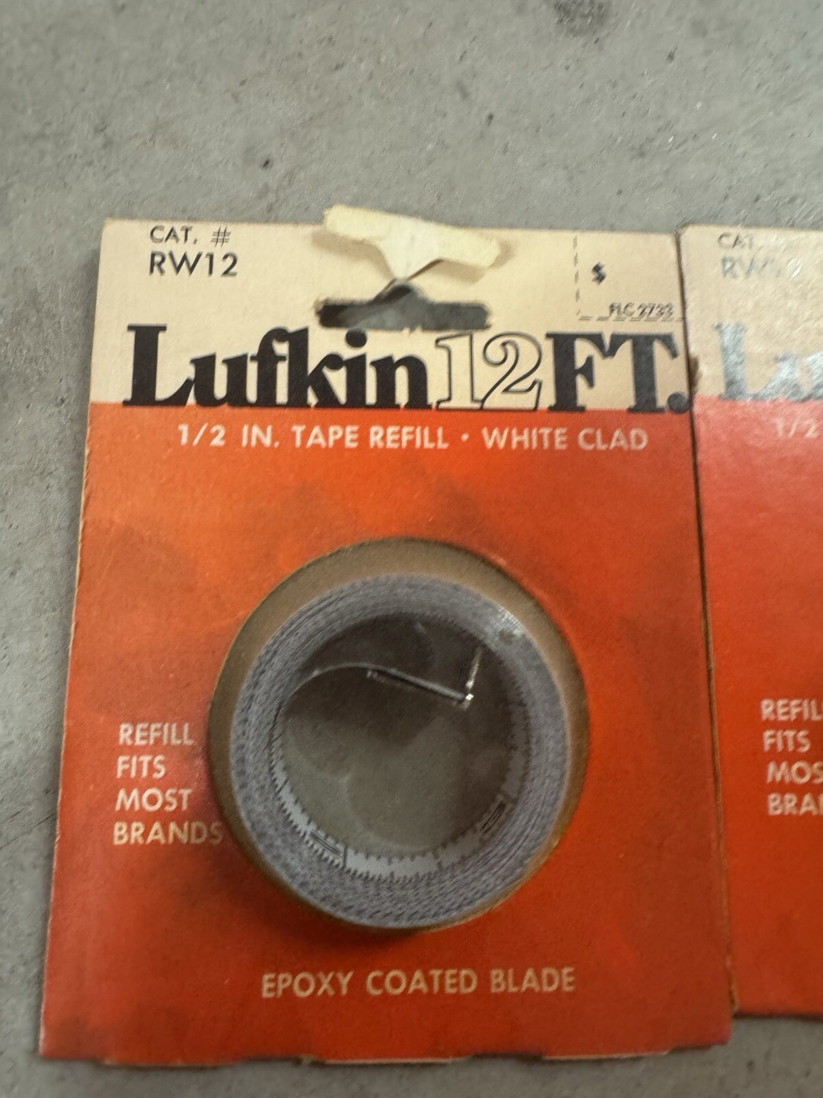 LUFKIN (2) #RC12 – 1/2” X 12 FT. TAPE REFILL FLC 2733