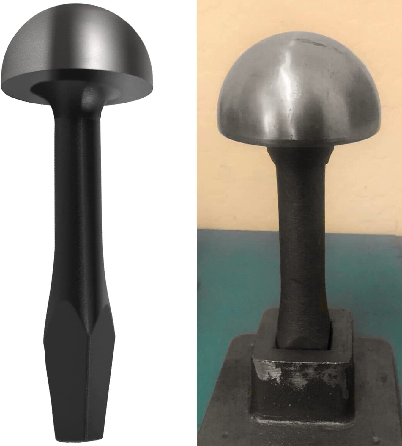 Blacksmith Tinsmith 4″ Mushroom Pexto Stake and a Large Single Pexto Plate Set