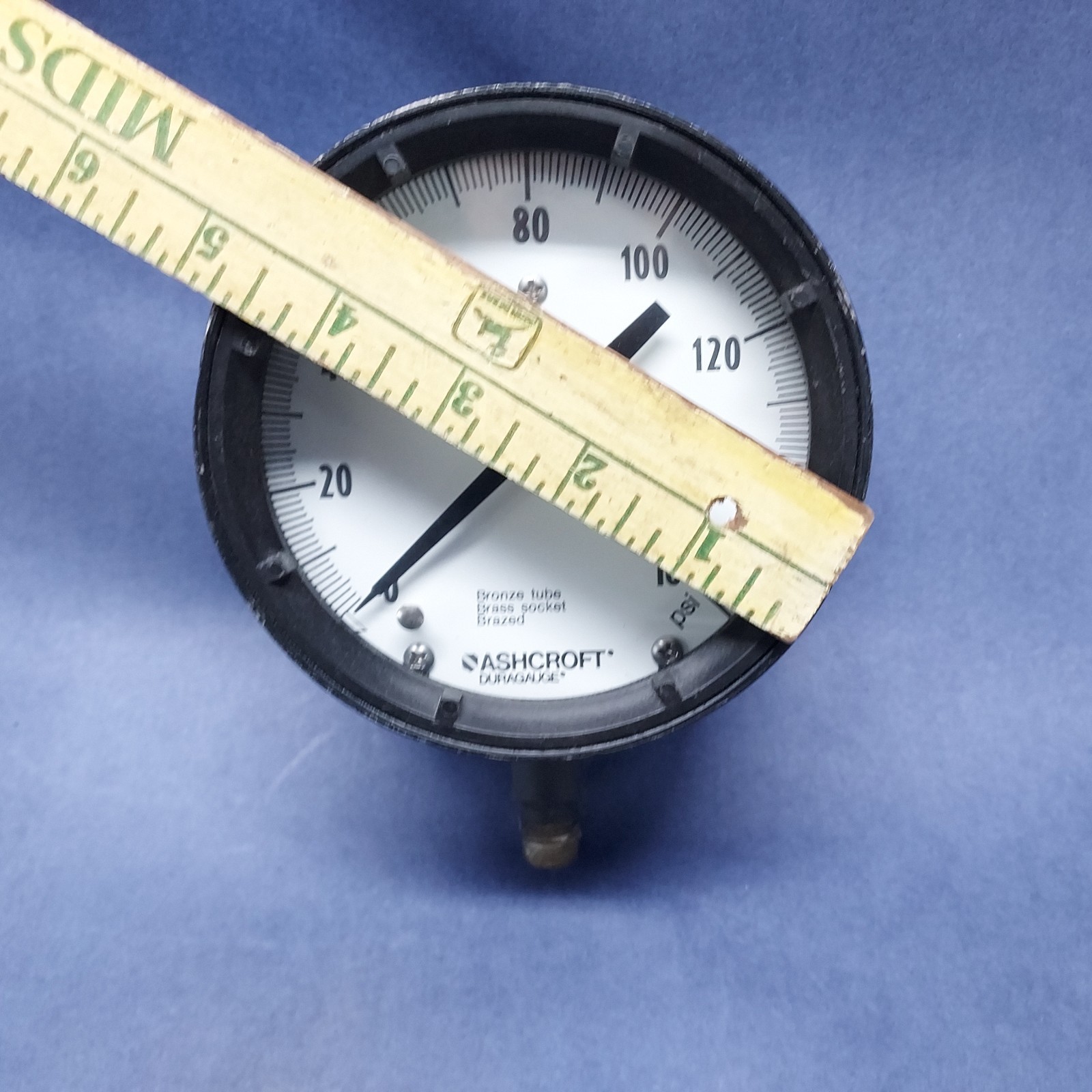 Ashcroft Duragauge psi Industrial Gauge 45-1379 Steampunk 4.5″