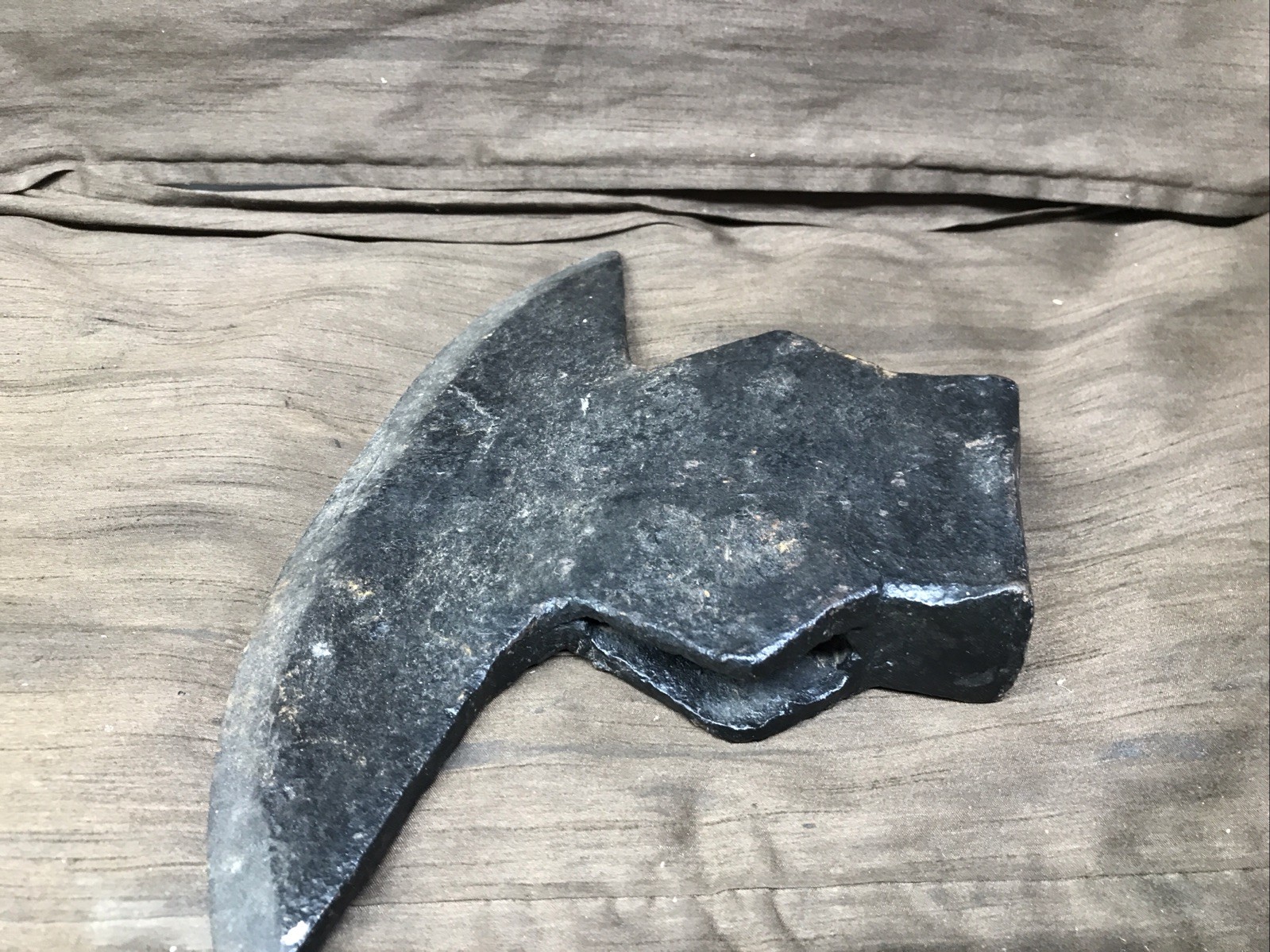 Antique Broad Axe Head 11” Cut 6 3/4 Pounds