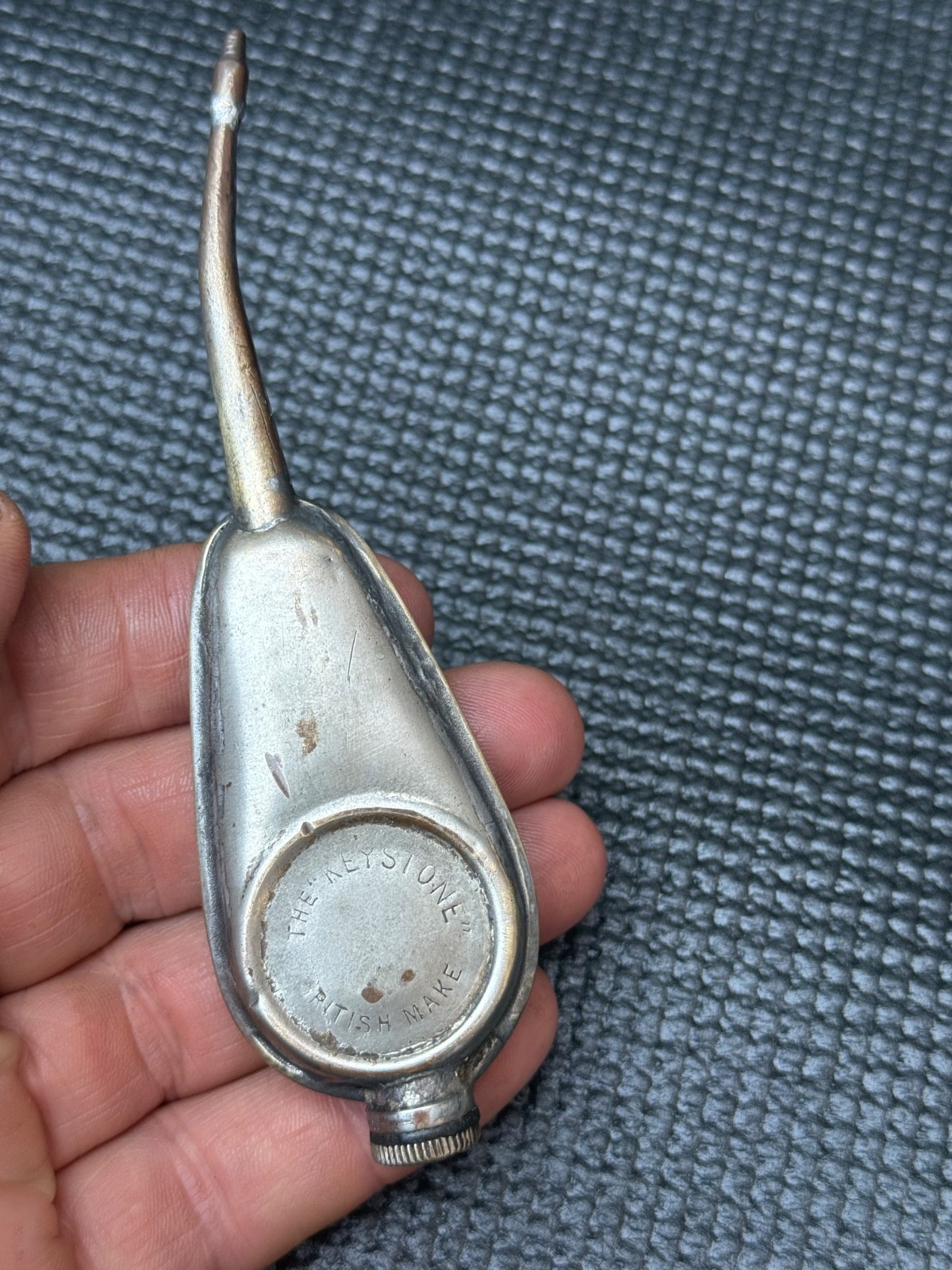 VINTAGE ENGLISH KEYSTONE OIL CAN