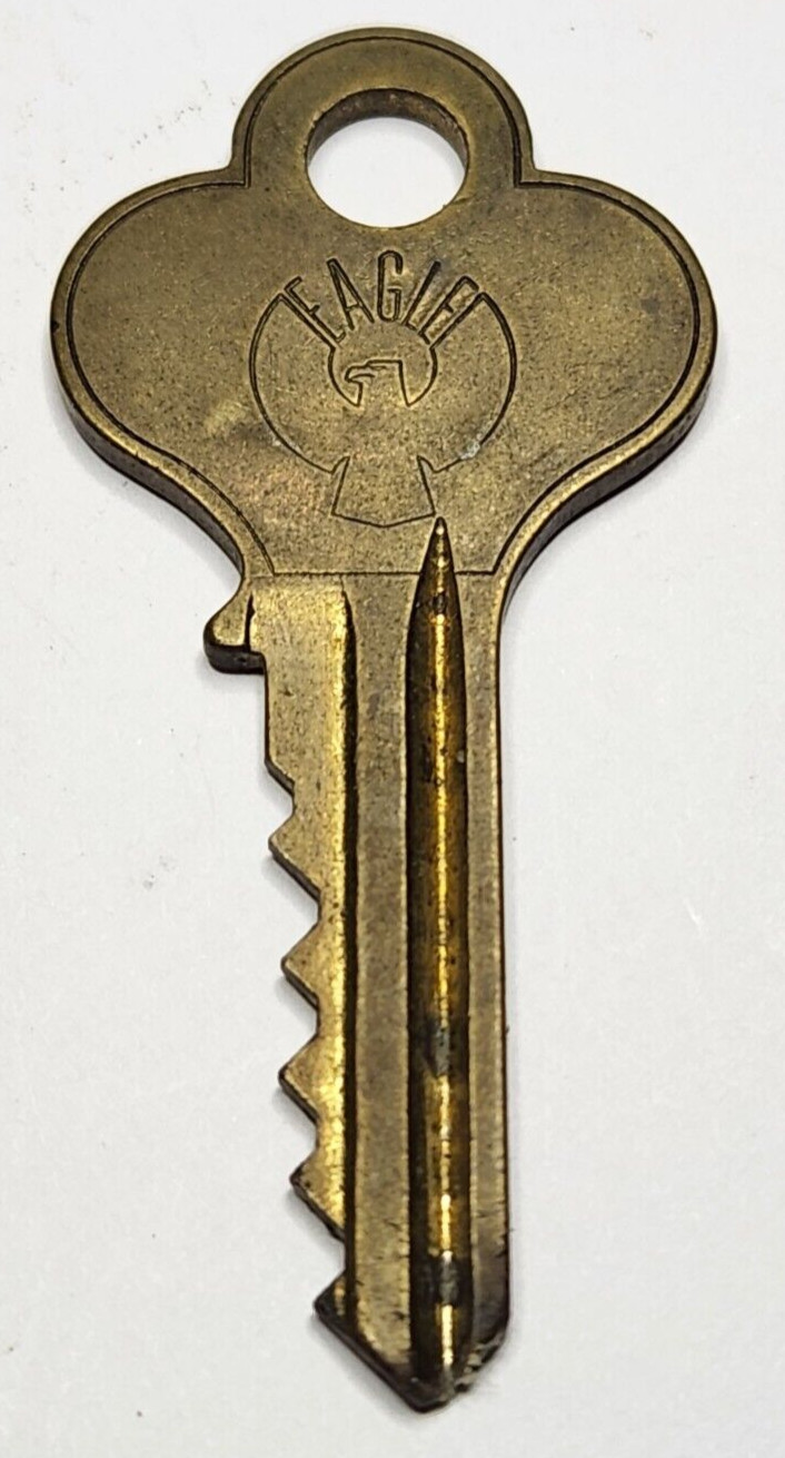 Vintage EAGLE LOCK CO Terryville Conn Key Appx 2″ Replacement Lock Security