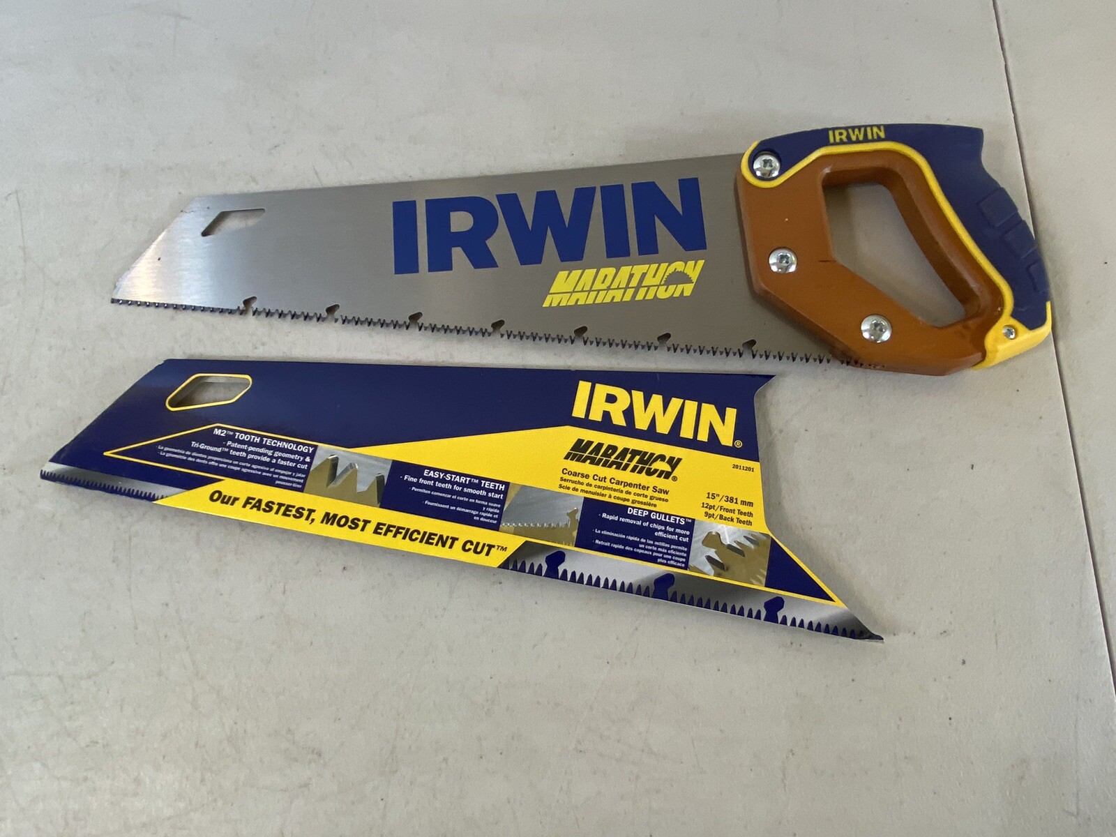 Irwin 2011201 Marathon Coarse Cut Carpenter Saw 15”/381mm 19D94