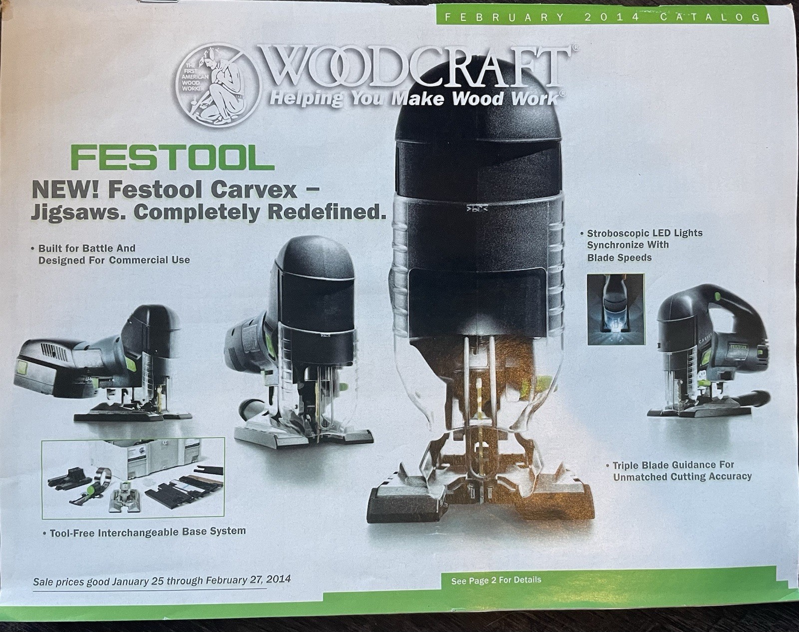 Woodcraft Catalog February 2014 – Woodworking Tools & Projects