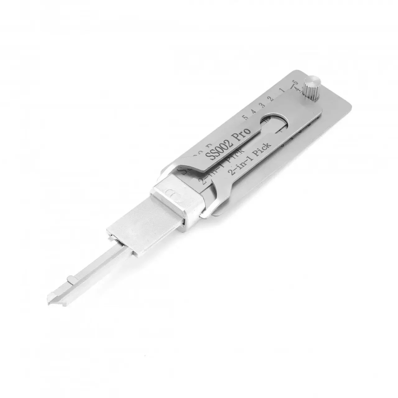 2-in-1 Stainless Steel Key Decoder Tool Precision Hook Lock Pick Portable