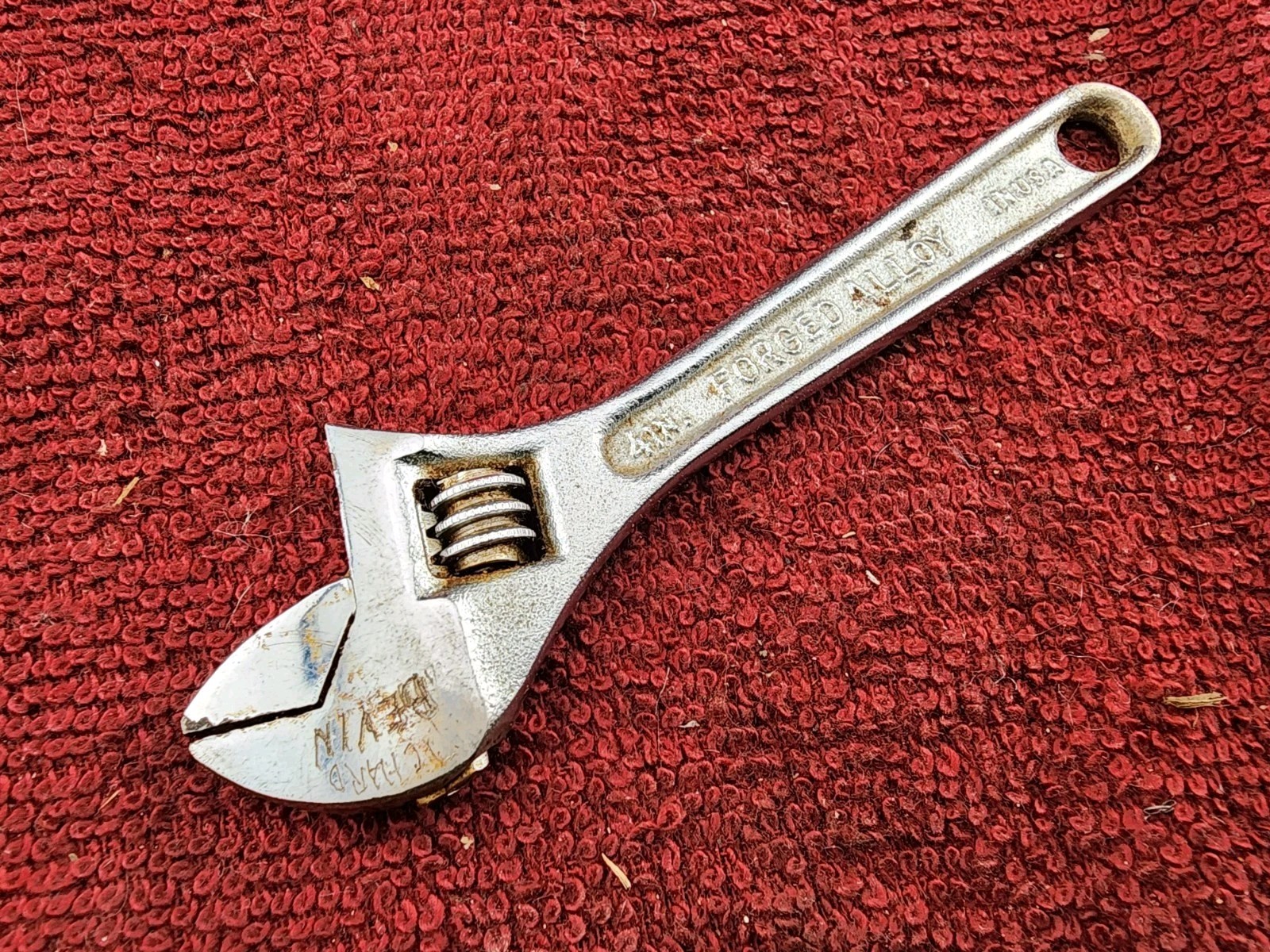 Vintage LECTROLITE 4″ Adjustable Wrench, Made in USA, Defiance Ohio