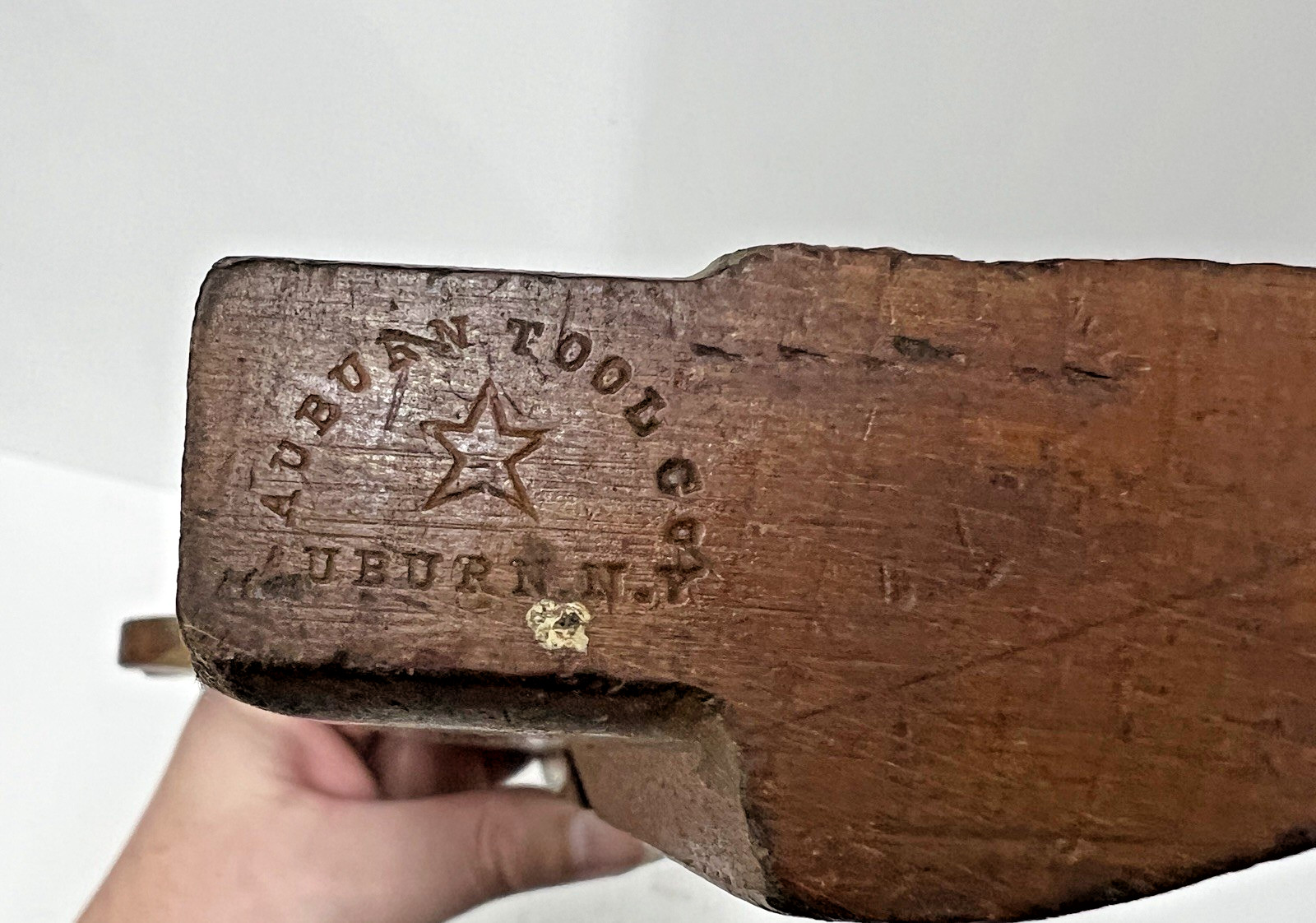 Vintage Auburn Tool Co. NY Wooden Molding Plane 3/4” No. 105