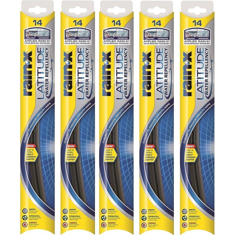 Water Repelling Windshield Wipers Universal Fit All Weather Quiet Performance US