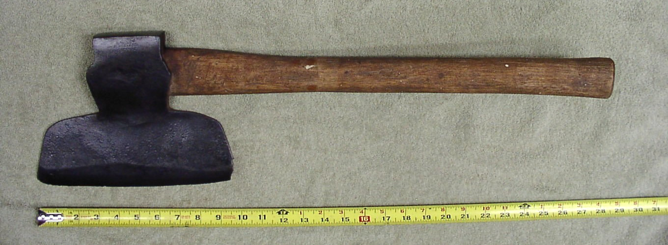 Antique Wm. Beatty & Son Broad Axe,Cow Logo,9-11/16″ Head,1839-1882,VGC,L@@K!