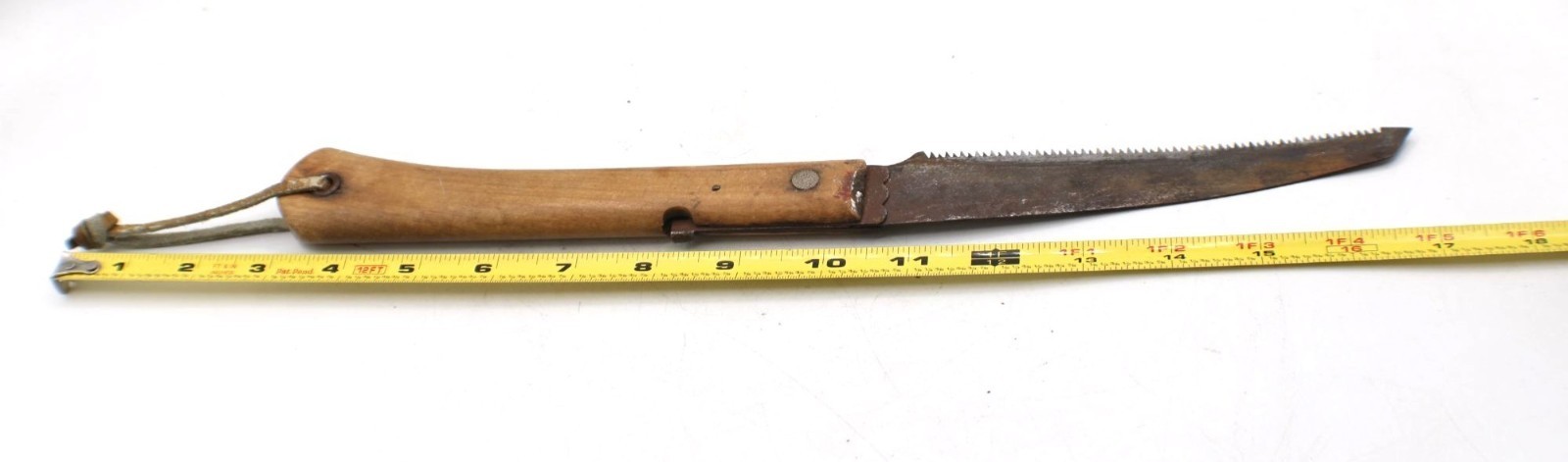 Japanese 6″ Folding Pruning Tree Saw Tool Wood Handle Primitive Rustic Cabin Vtg