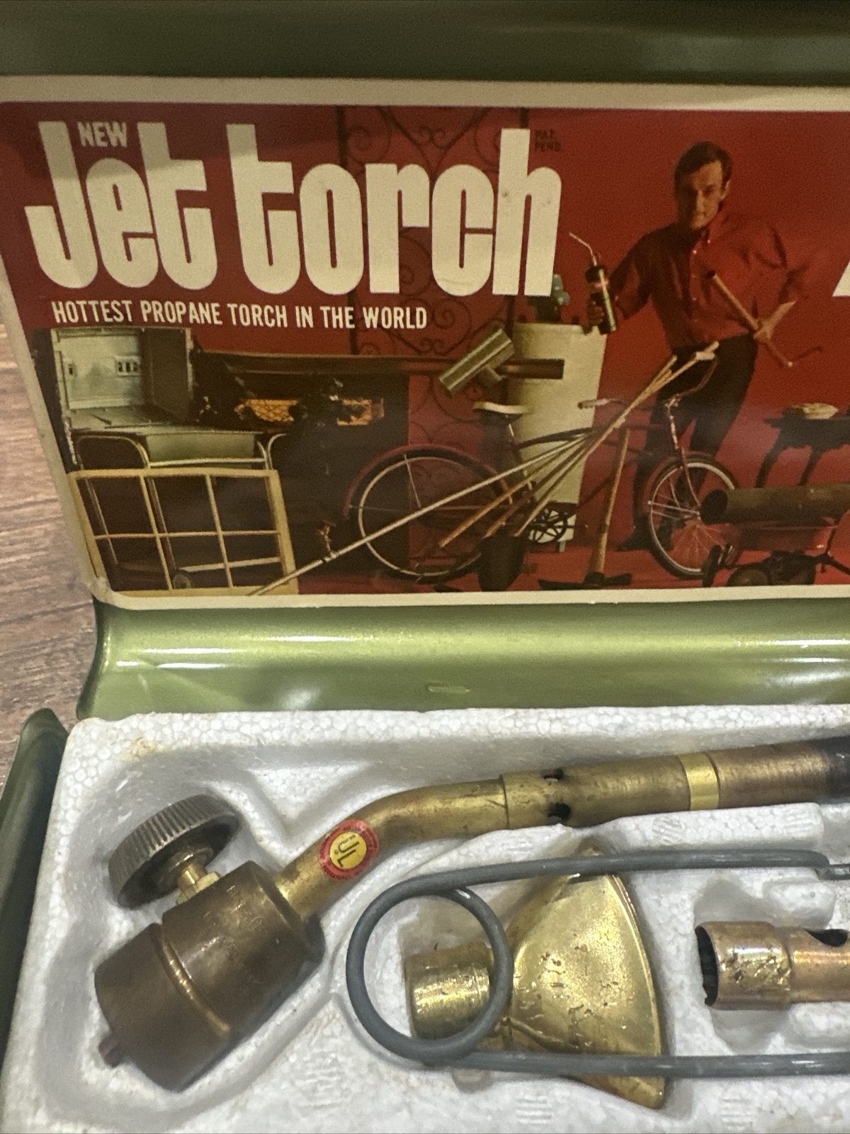 Vintage Bernzomatic Torch Kit W Original Metal Case