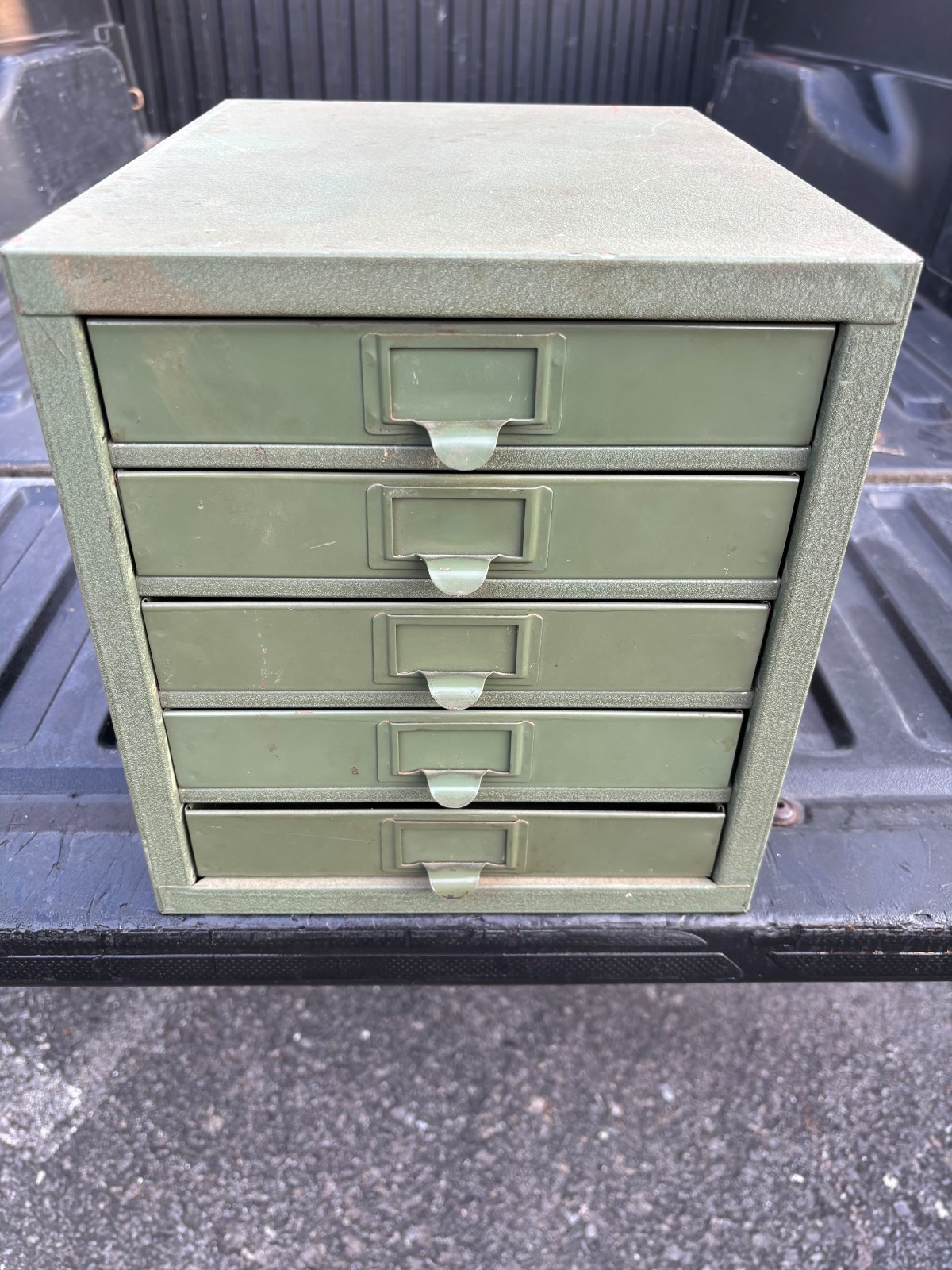 Vintage Kennedy 5D 5 Drawer Machinist Parts Organizer Cabinet Kennedy Kits Green