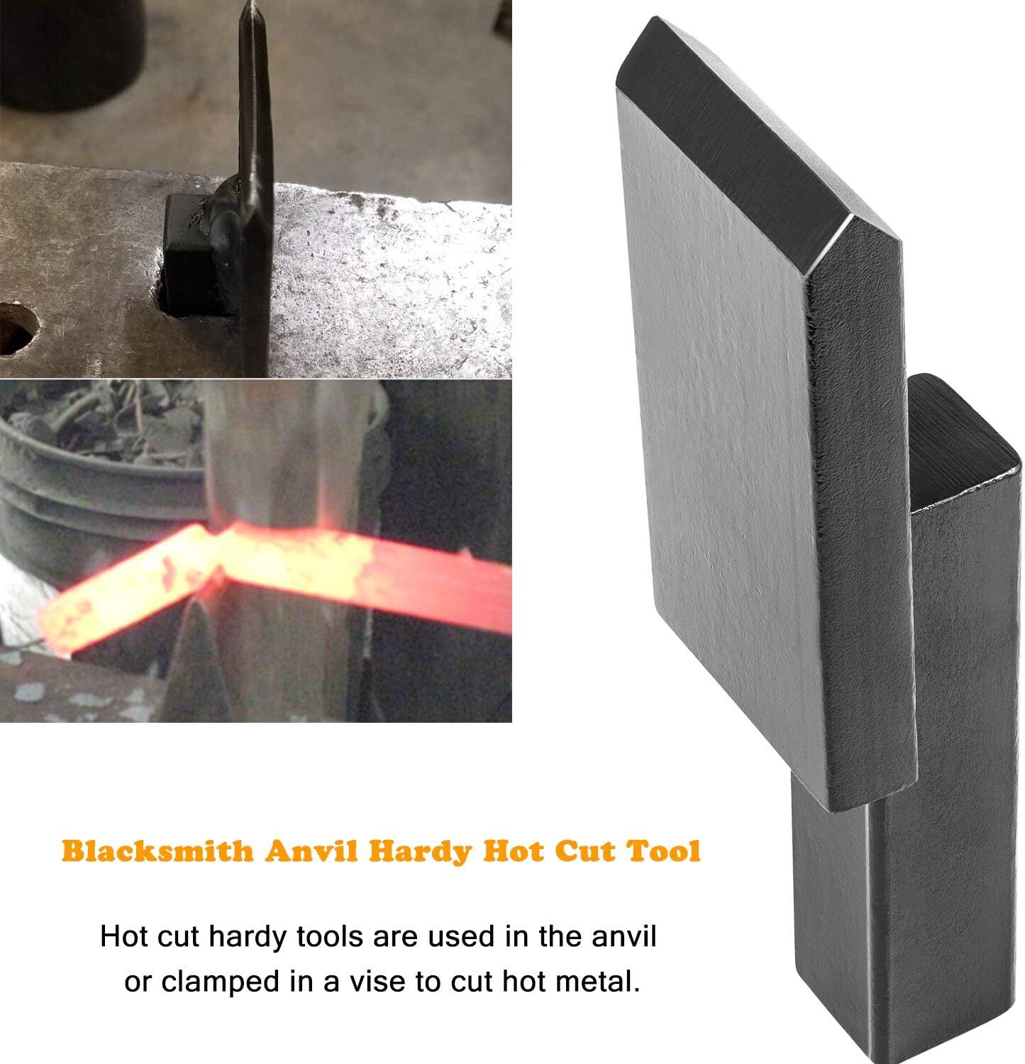 3PACK Anvil Hot Cut Tool, Creasing Stake Tool & Spring Fuller Hardy Tool (3/4″)