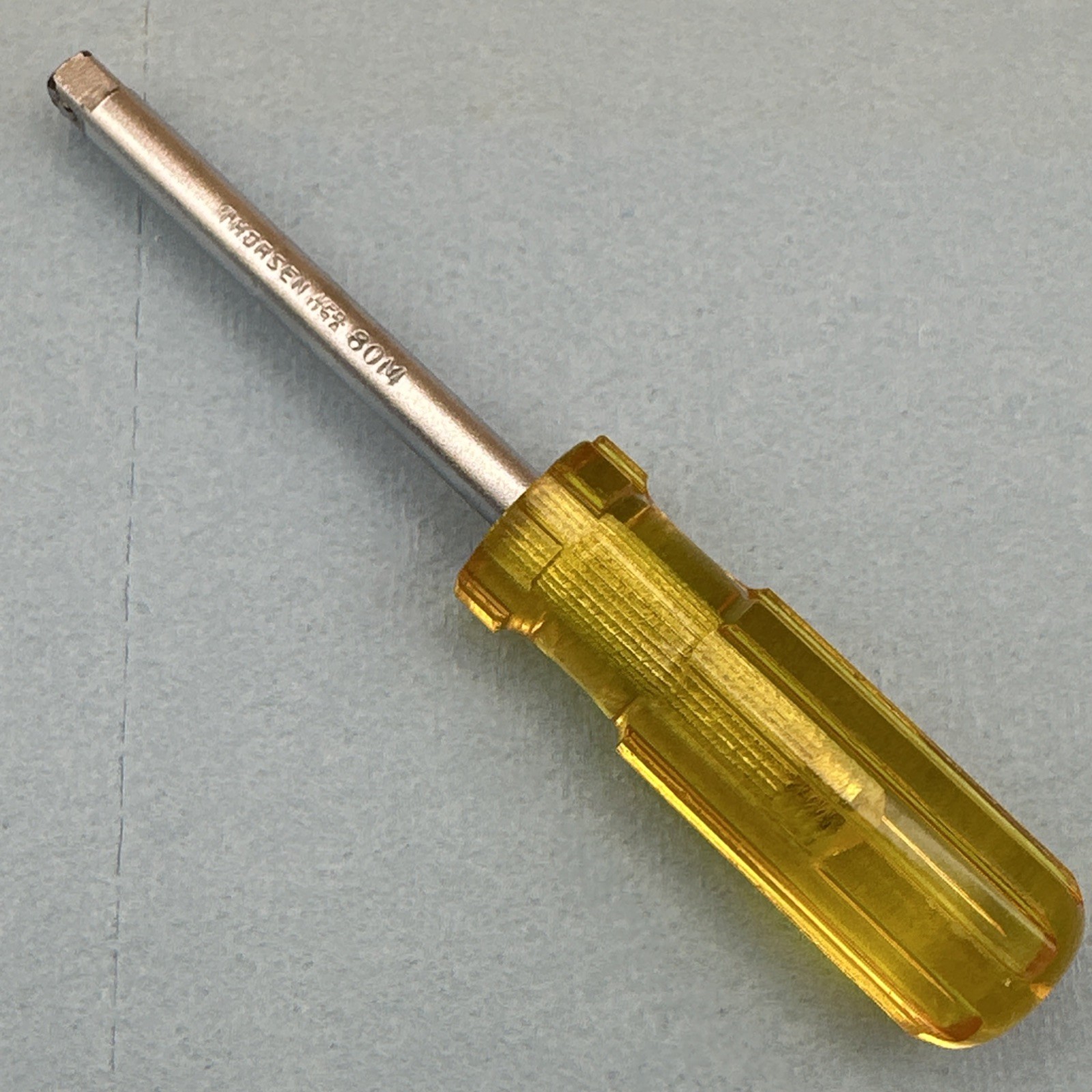 Vintage Thorsen Tools USA – 1/4” Drive Spinner Handle Yellow Amber 80M Excellent