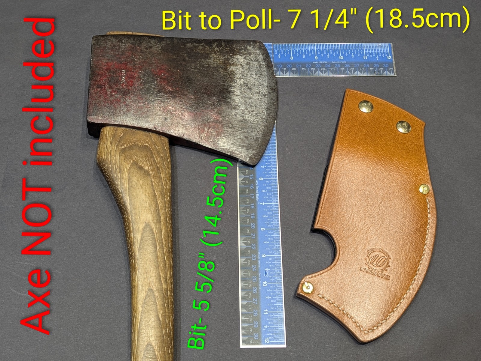 Kelly Wax 002 Worlds Finest Tasmanian Ax Handmade Leather Axe Mask Only Read Des