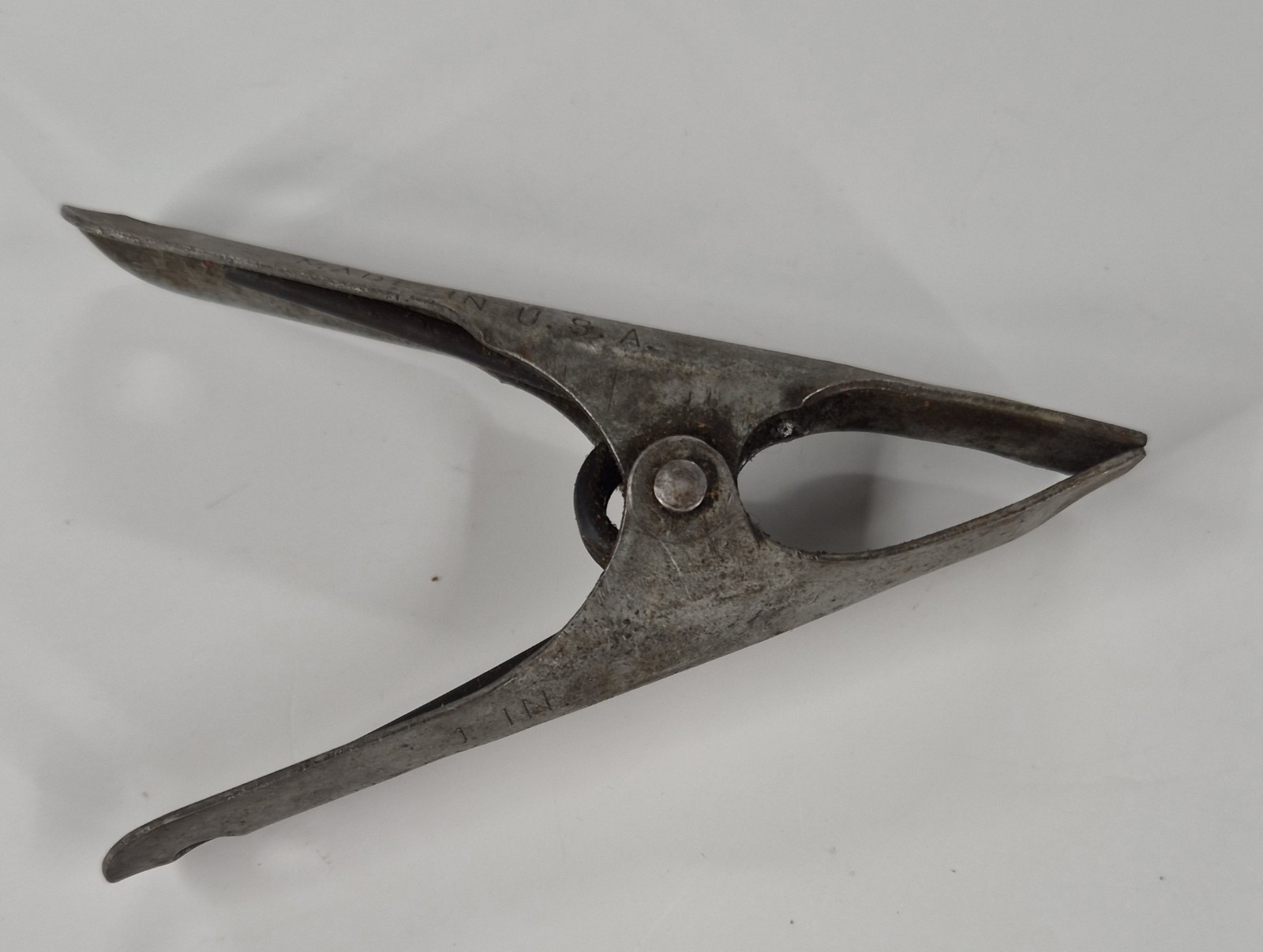 Vintage Metal Jiffy Handy Spring Clamp 1”Woodworking Welding Photo Heavy Duty